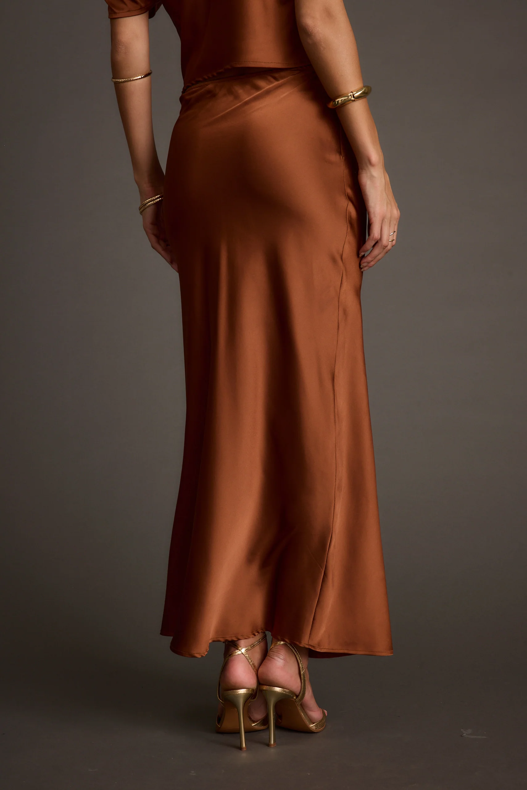 Alaina Cinnamon Maxi Skirt - Image 2