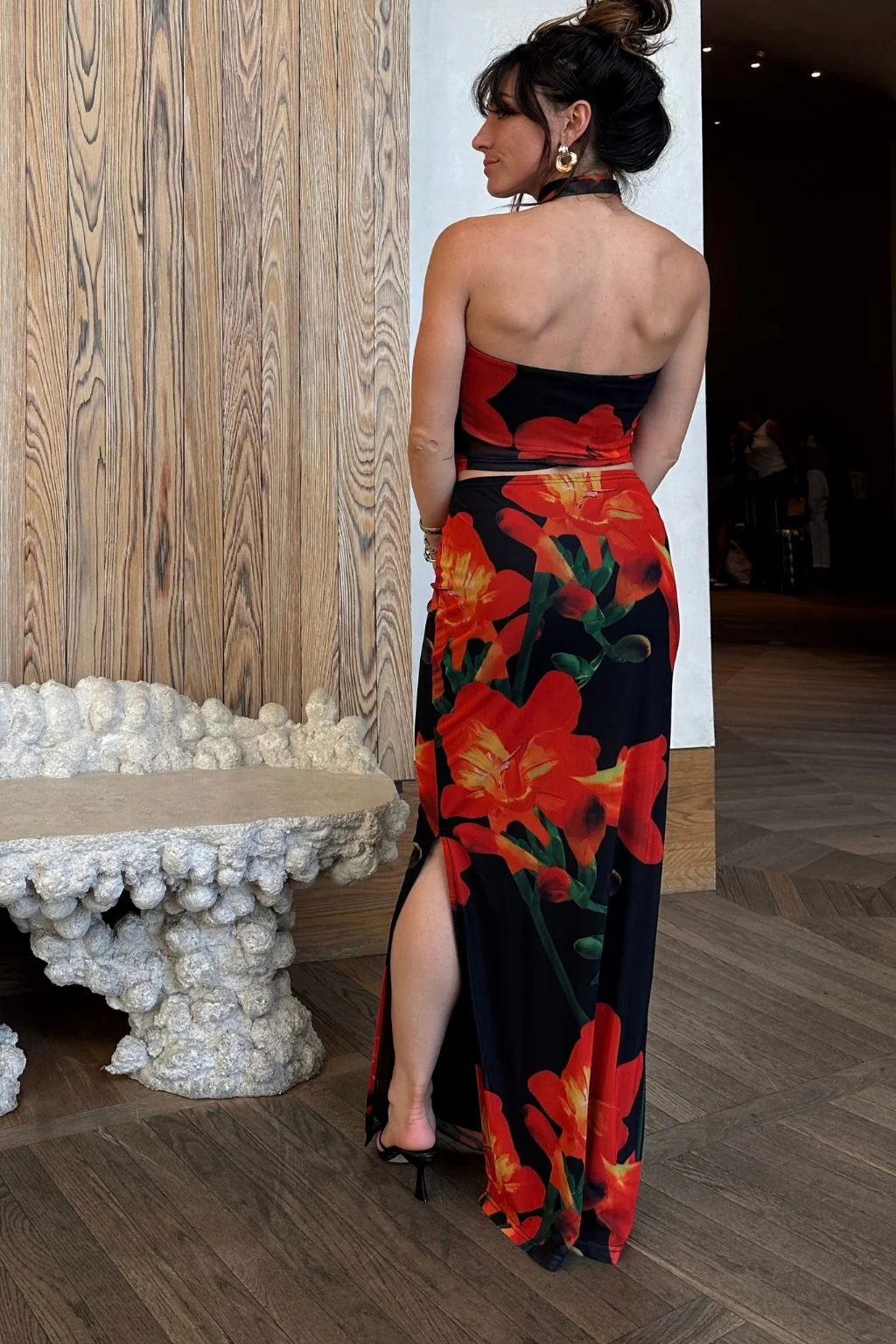 Amour Floral Strapless Scarf Top - Image 5