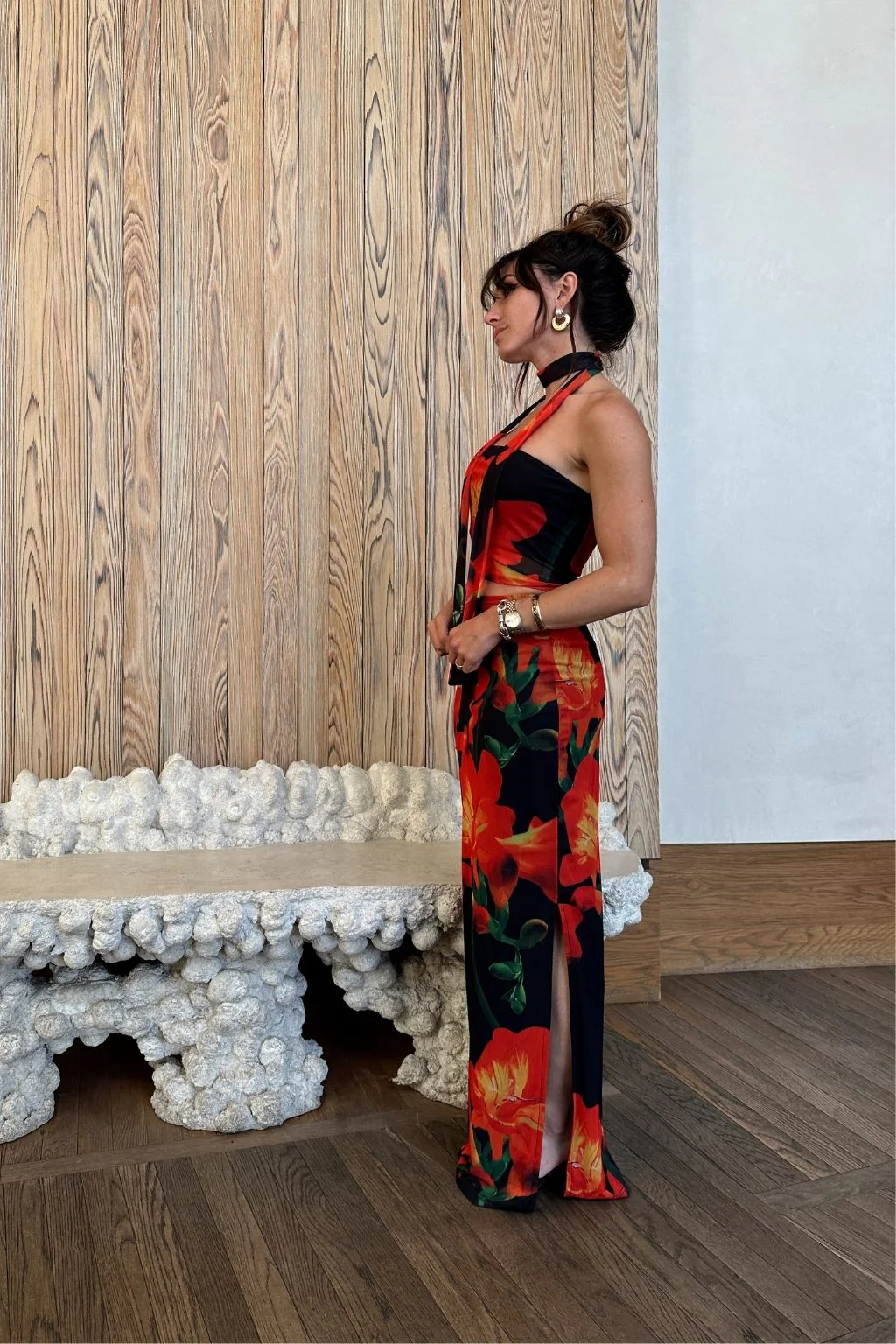 Amour Floral Strapless Scarf Top - Image 6