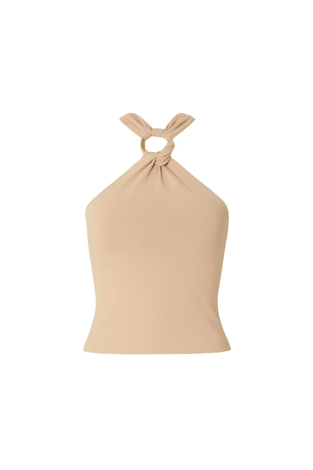 Azula Tan Embellished Halter Top - Image 10