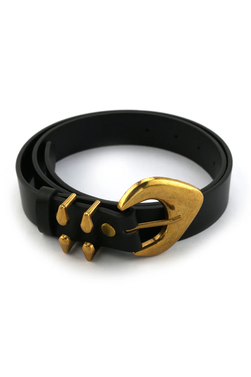 Bradbury Black and Gold Vegan Leather Belt - Image 6