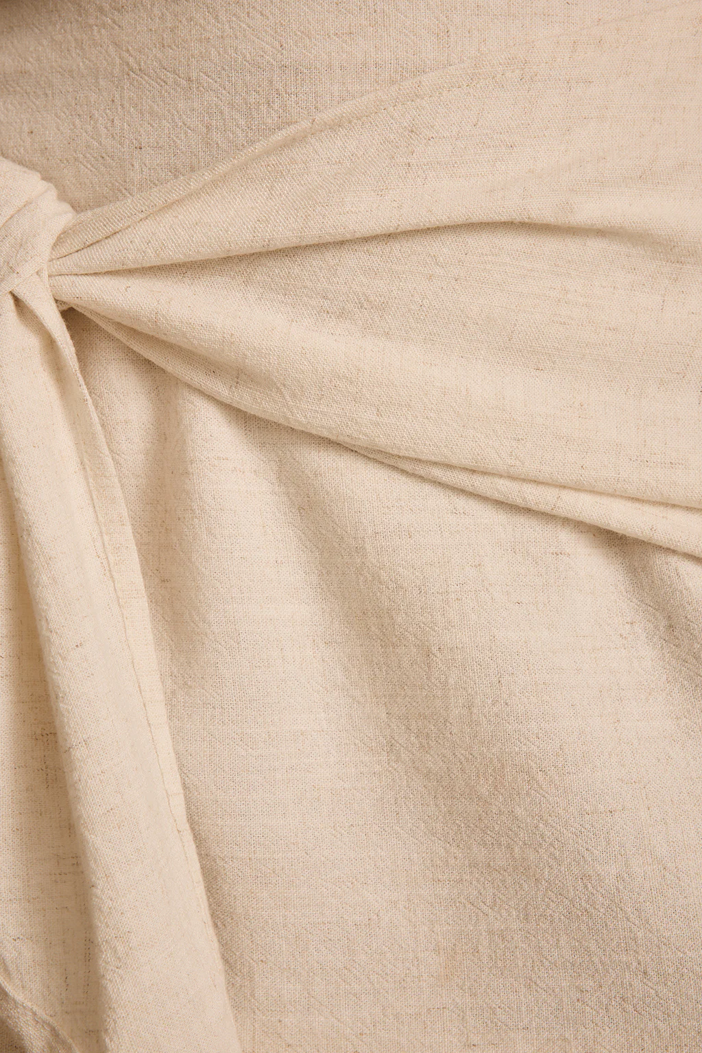 Brisa Natural Linen Mini Skirt - Image 10