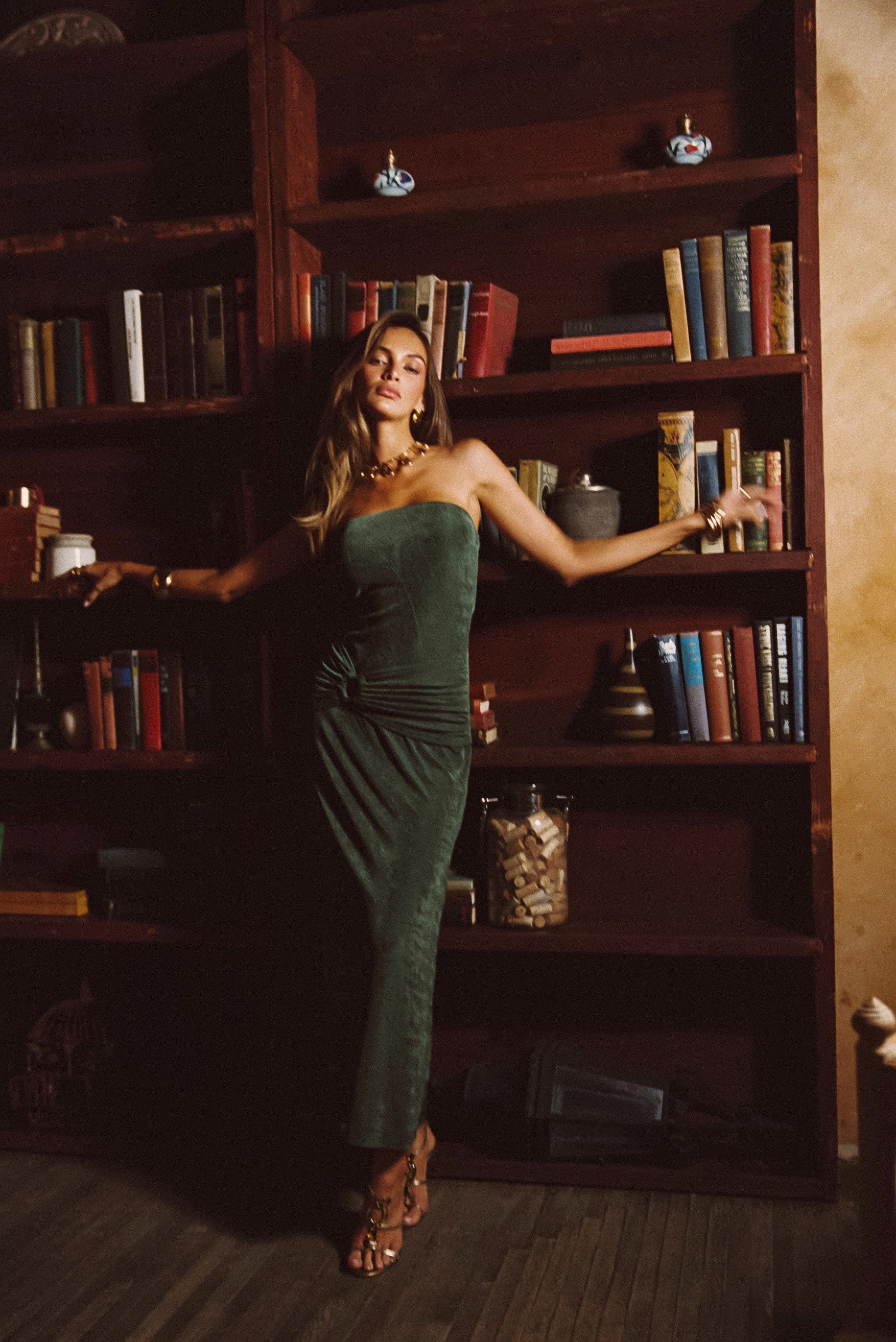 Cala Sol Emerald Maxi Dress - Image 2