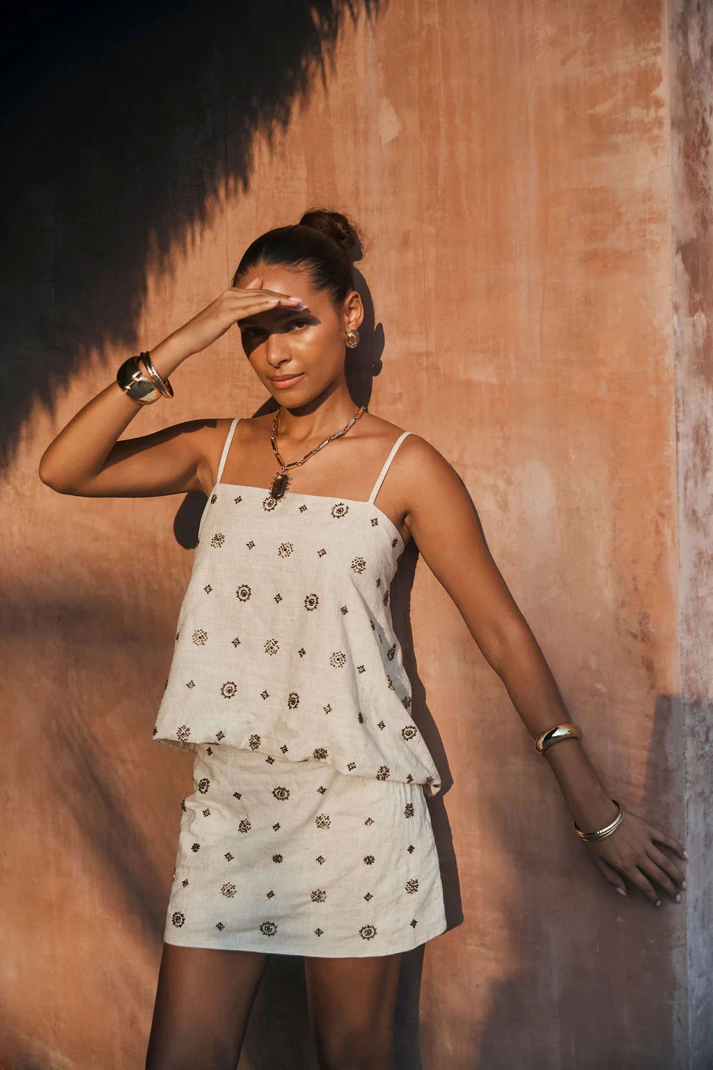 Camila Natural and Gold Tank - Image 2