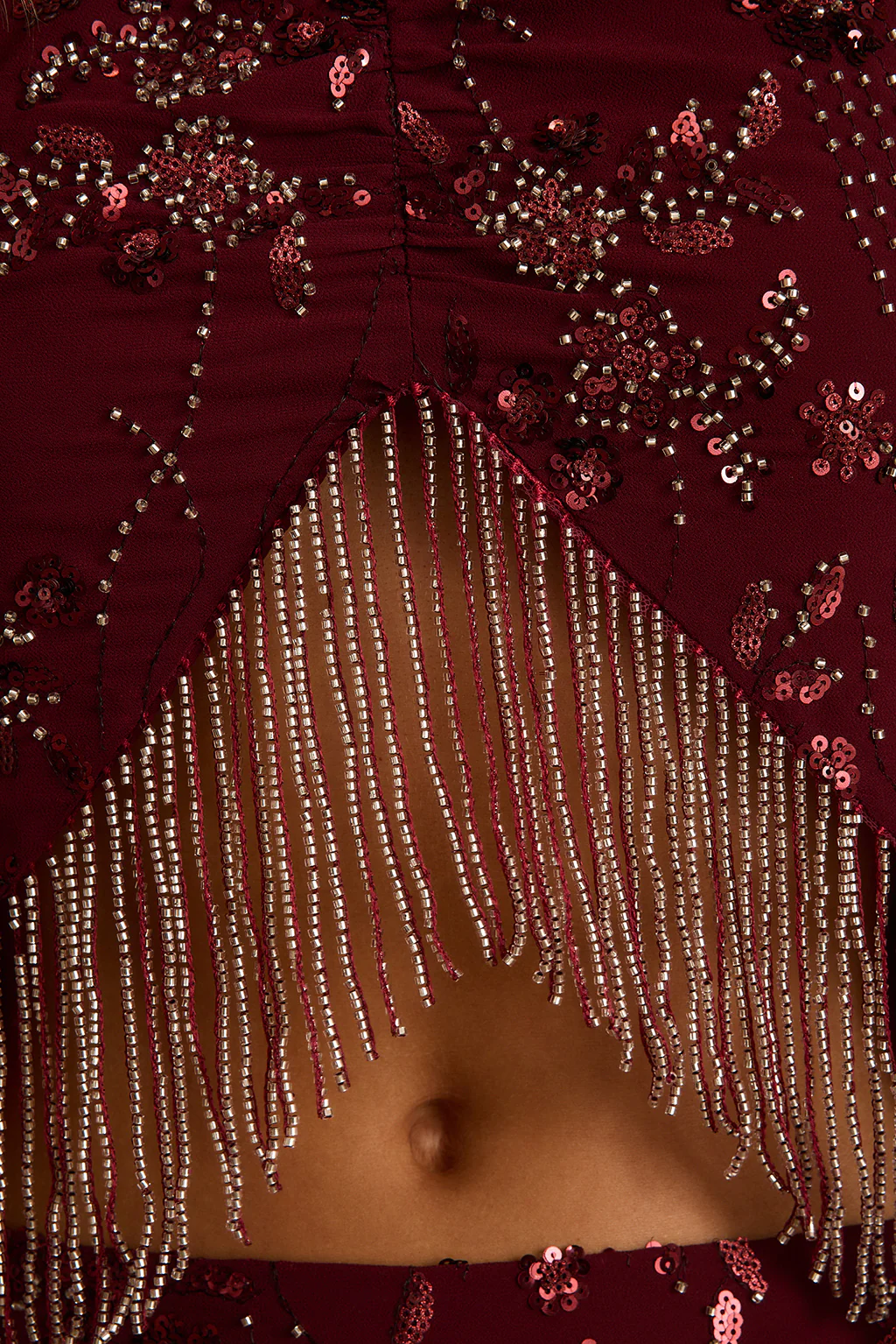 Capri Mulberry Beaded Halter Top - Image 8