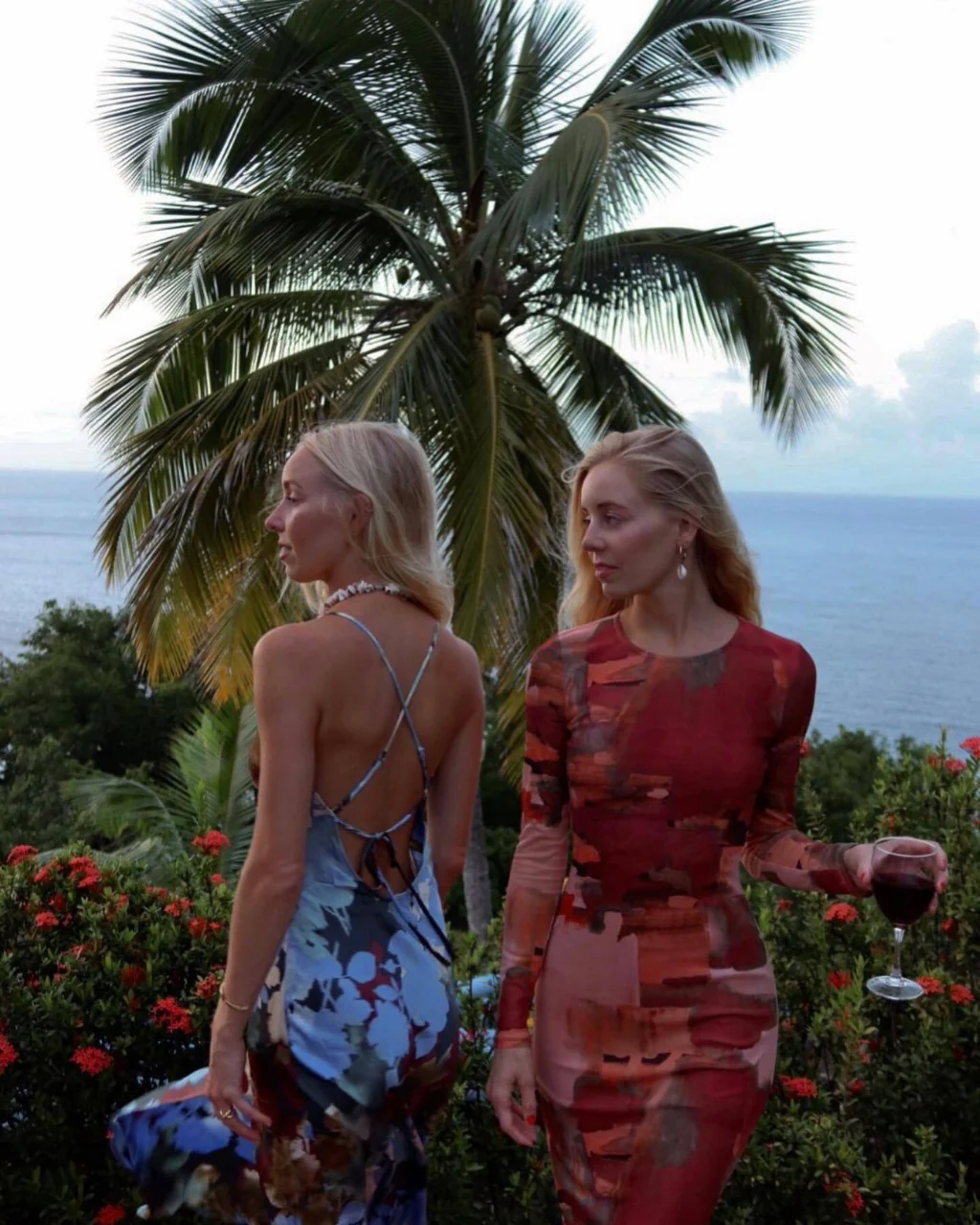Casanova Printed Mesh Maxi Dress - Image 7
