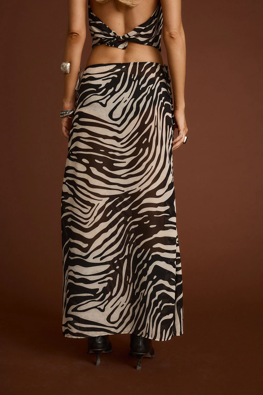 Celia Zebra Maxi Skirt - Image 6