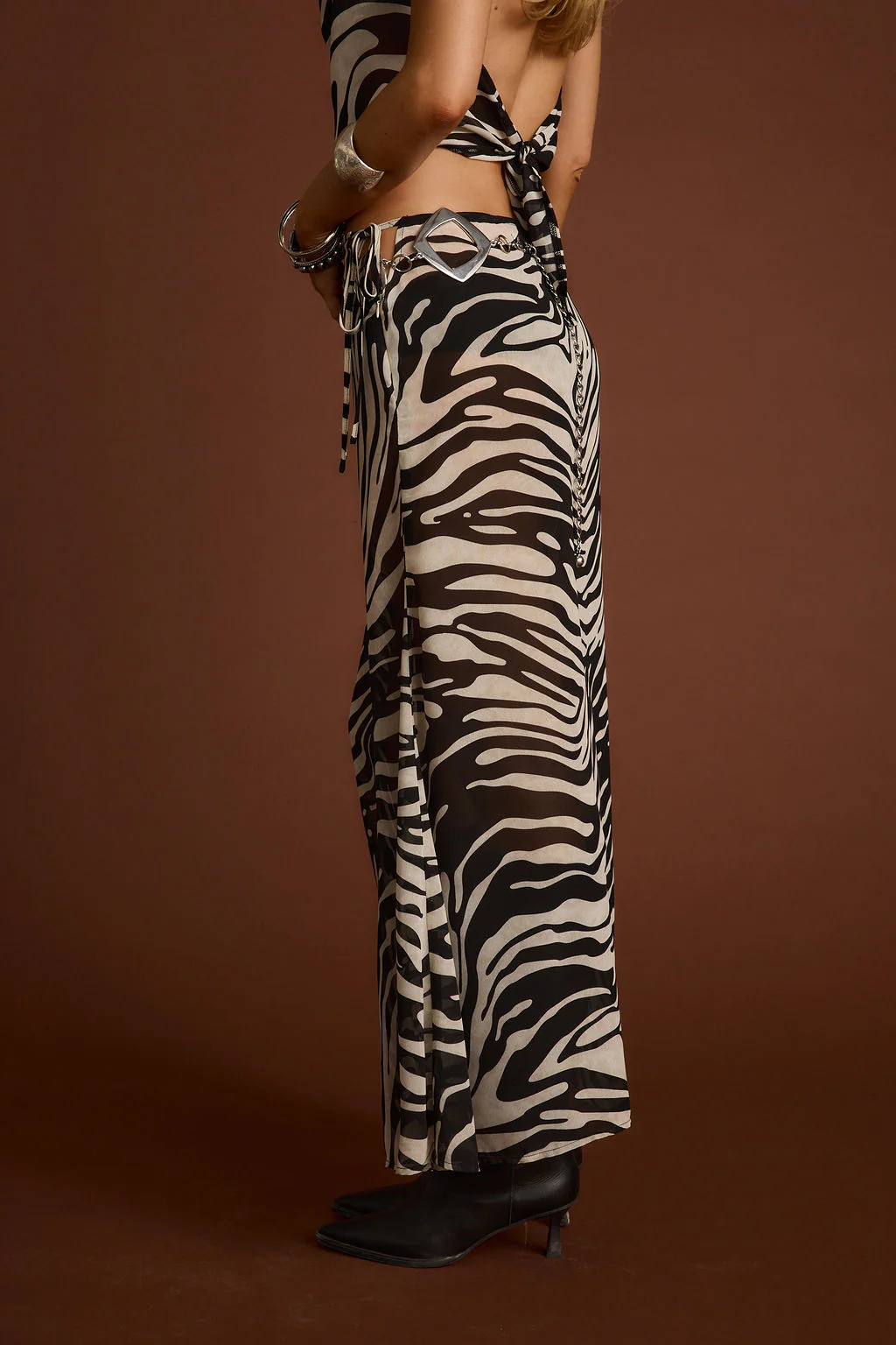 Celia Zebra Maxi Skirt - Image 8
