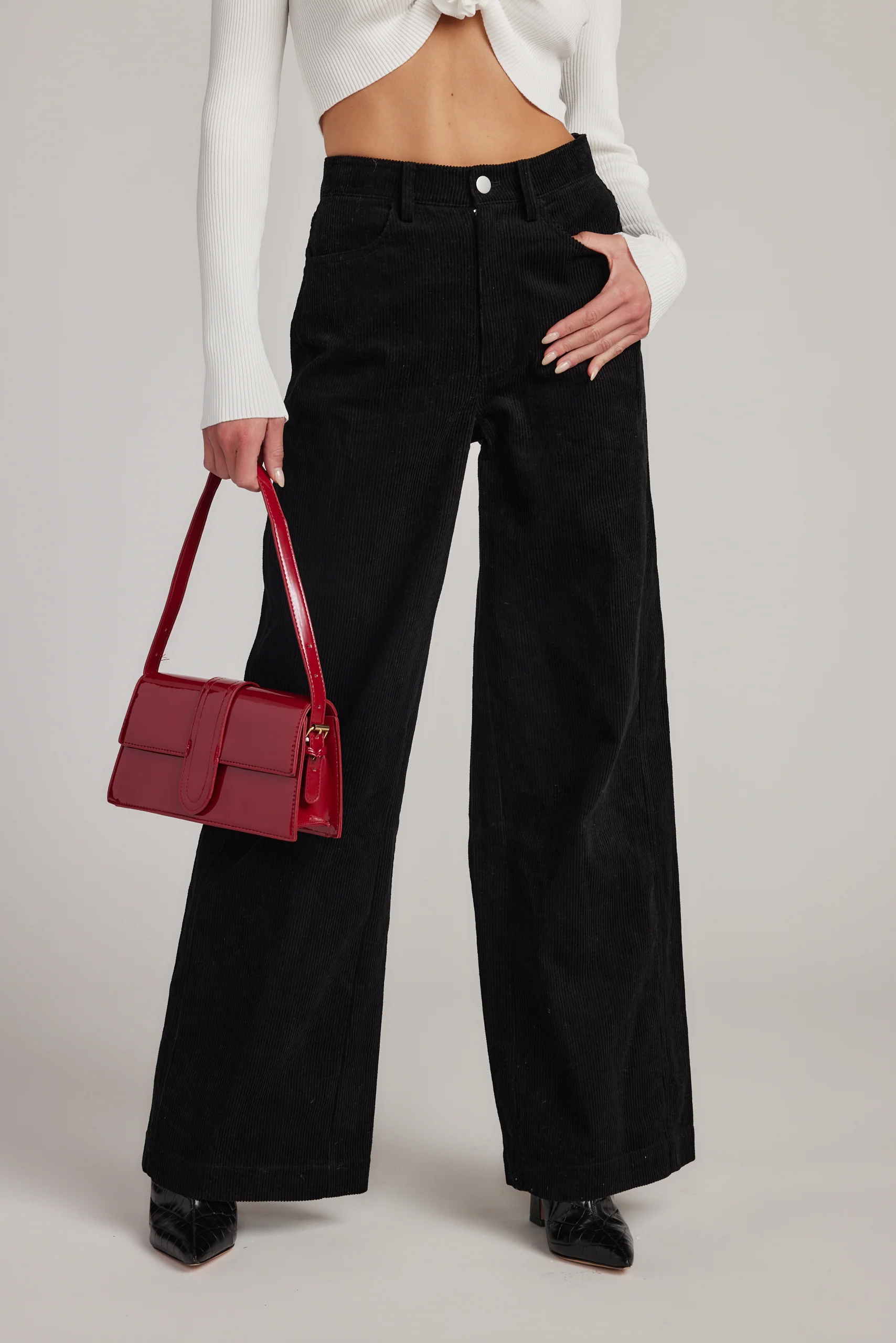 Clarence Black Corduroy Pants - Image 4