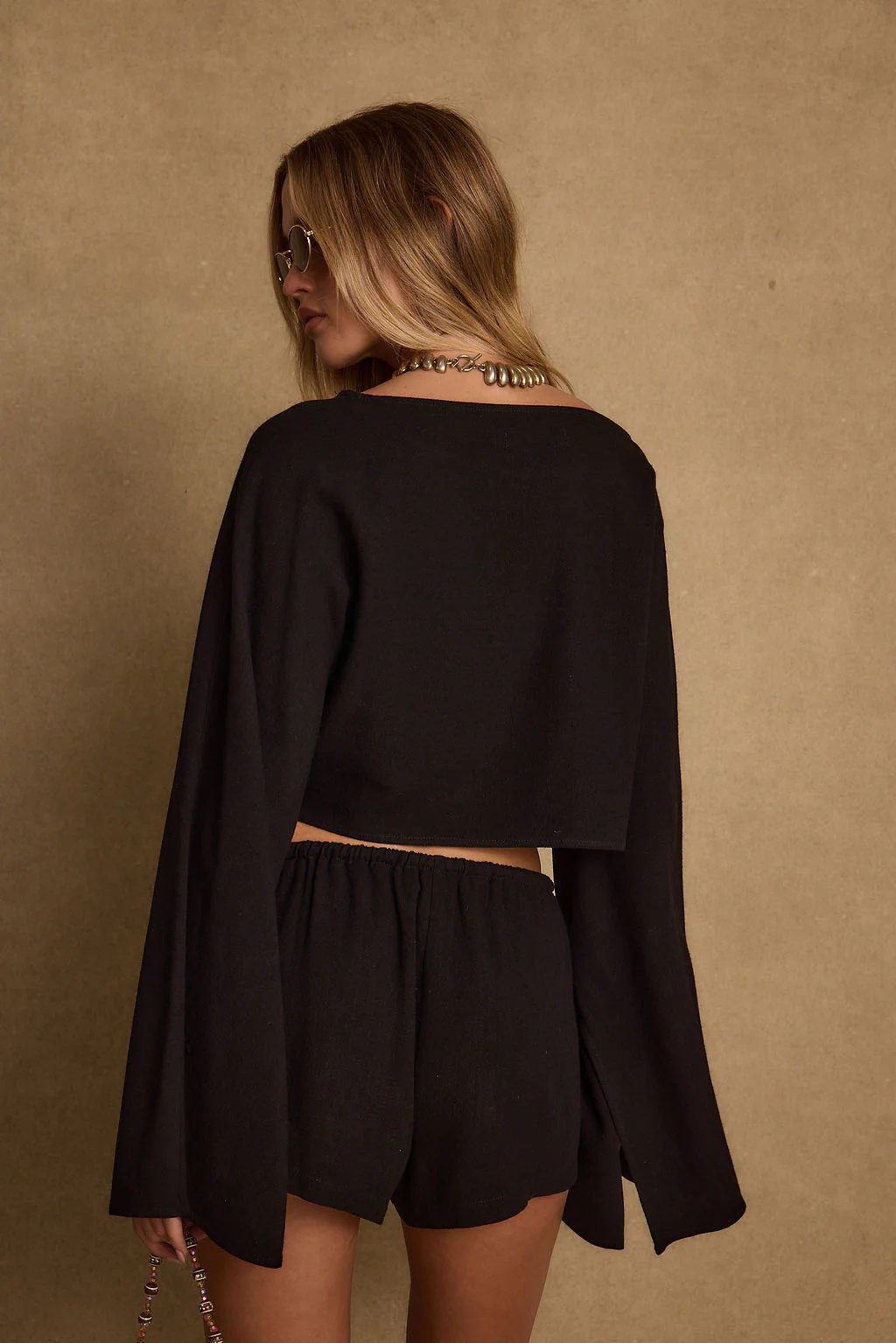 Clear Breeze Black Linen Top - Image 5