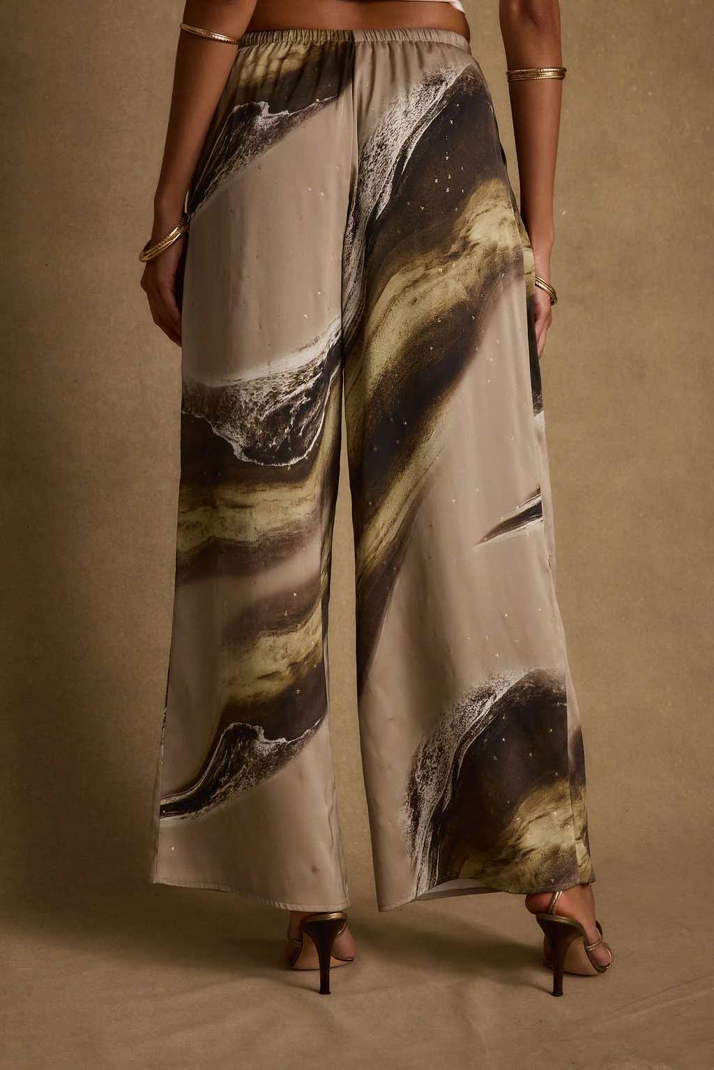 Clear Breeze Marble Satin Pants - Image 7