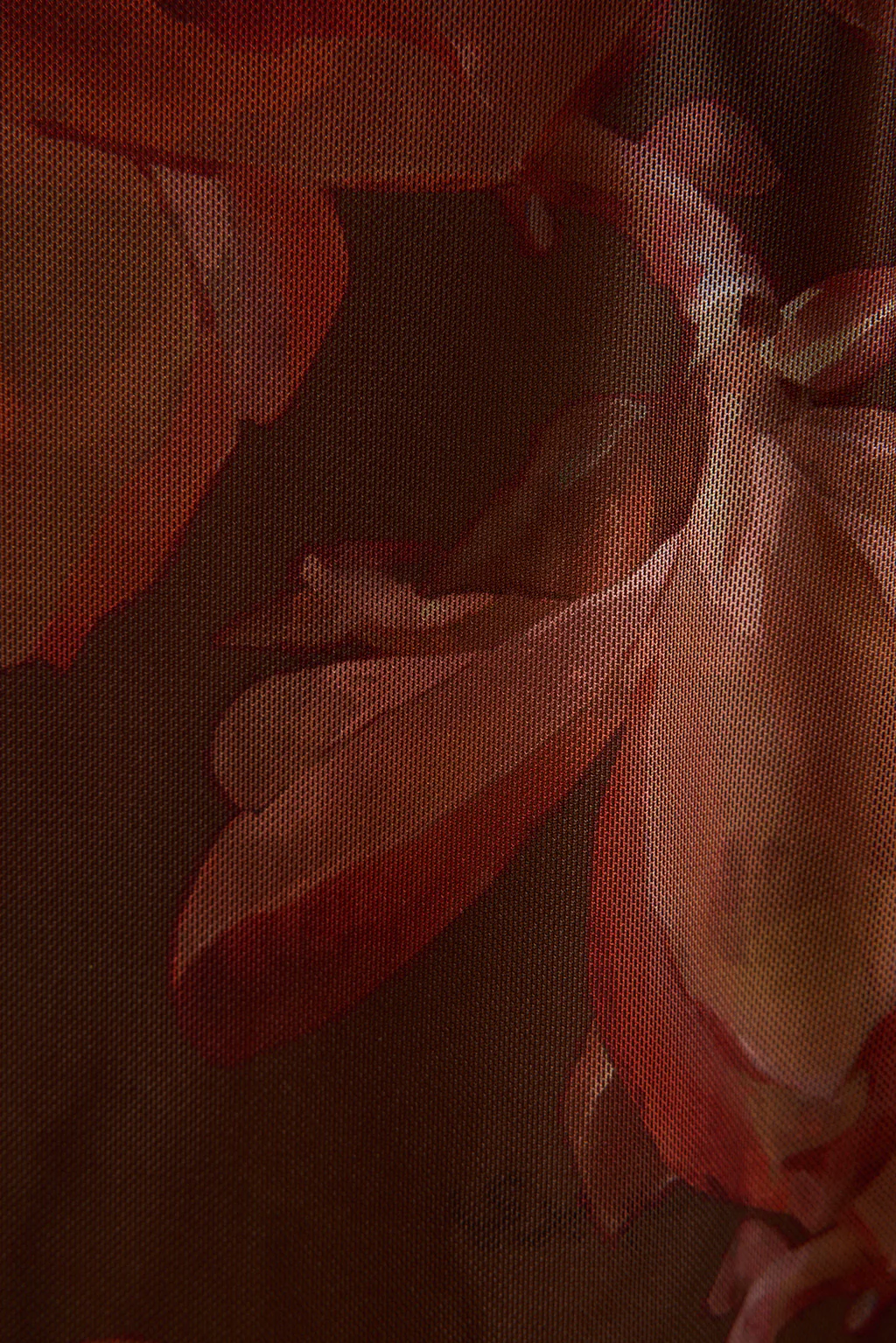 Clear Breeze Mulberry Floral Mesh Top - Image 7