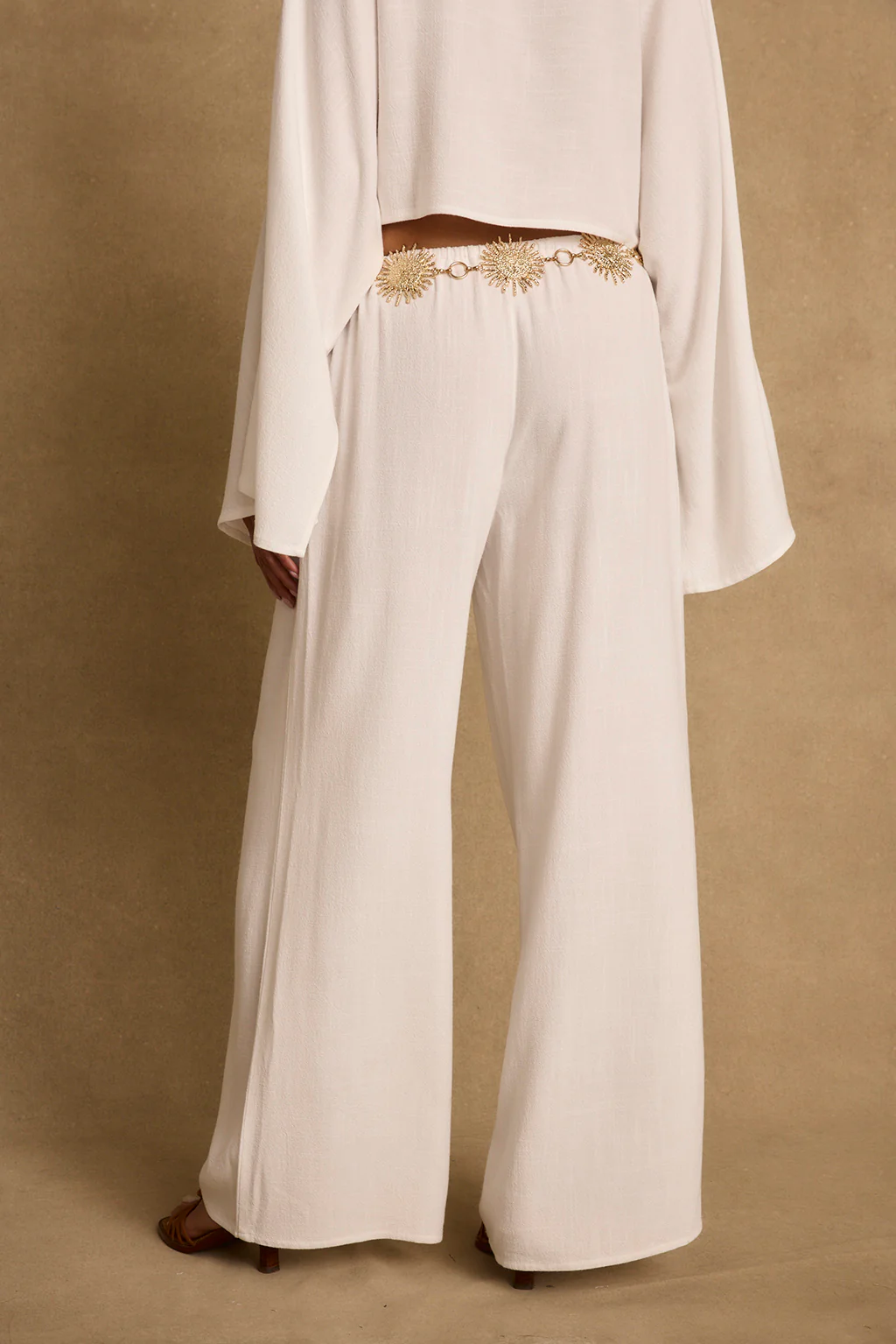 Clear Breeze White Linen Pants - Image 4