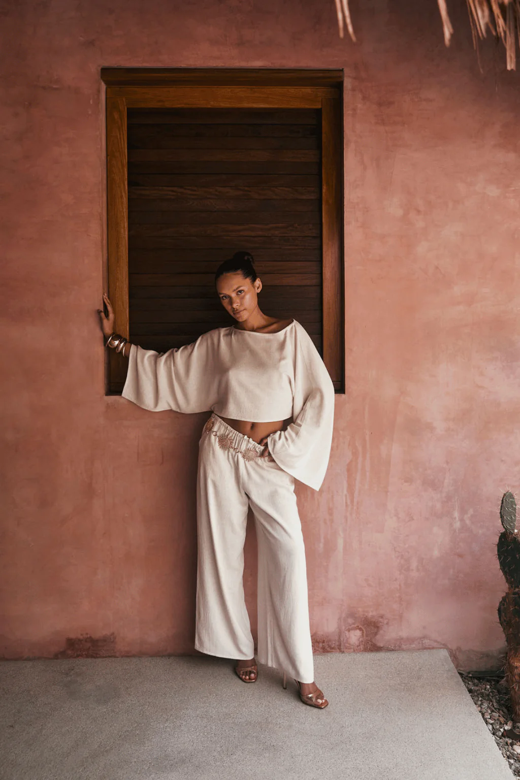 Clear Breeze White Linen Pants - Image 7