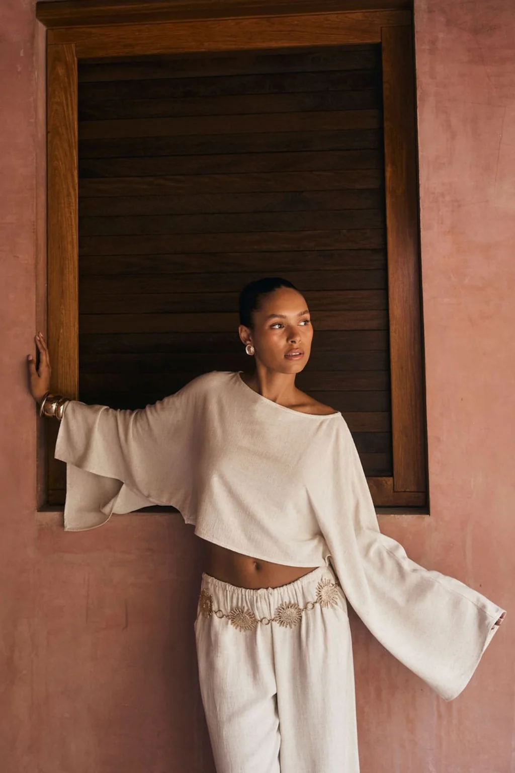 Clear Breeze White Linen Top - Image 2