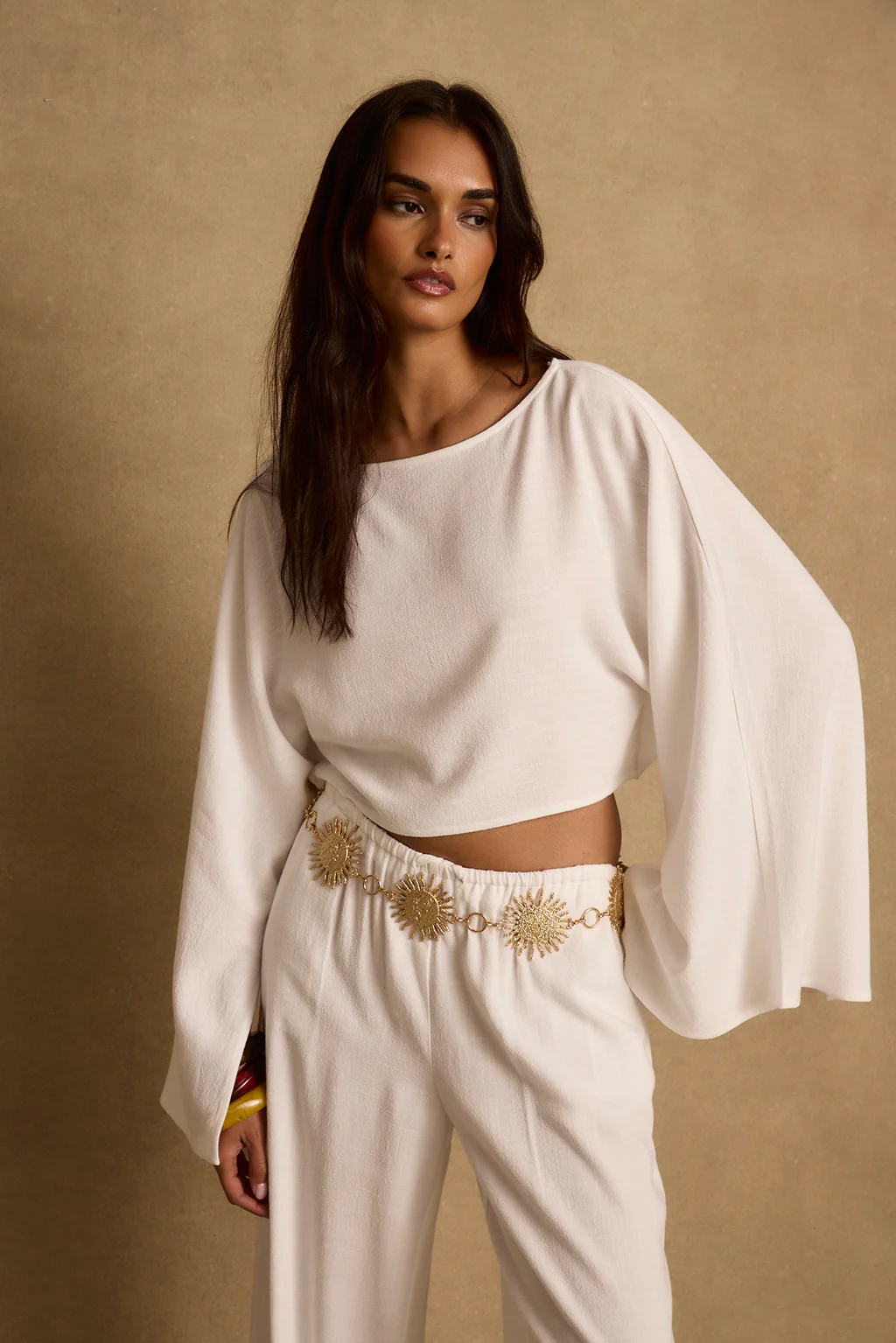 Clear Breeze White Linen Top - Image 4