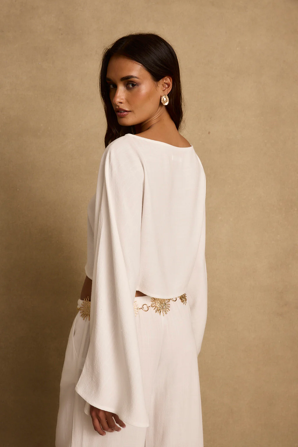Clear Breeze White Linen Top - Image 5