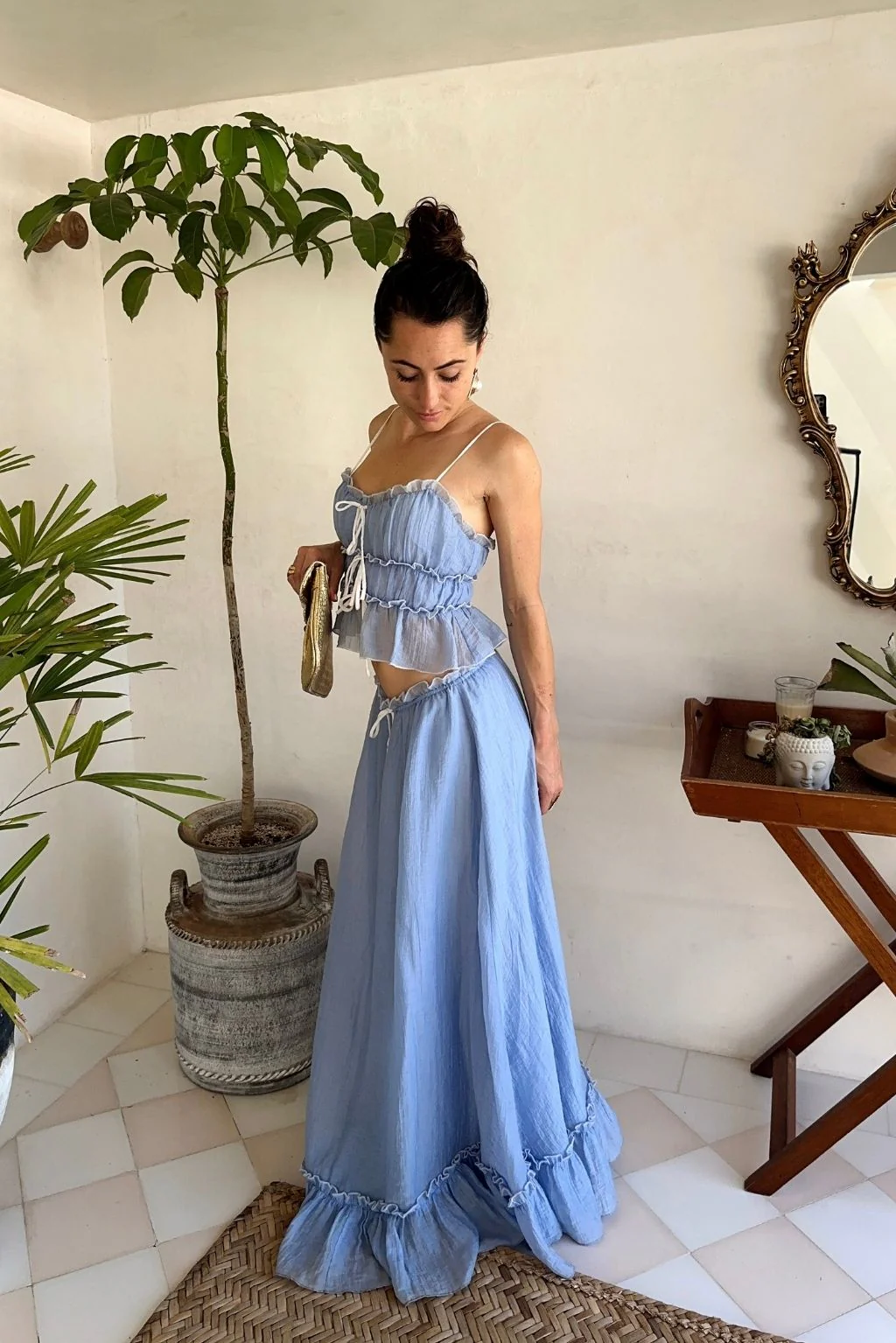 Dahlia Blue Maxi Skirt - Image 8