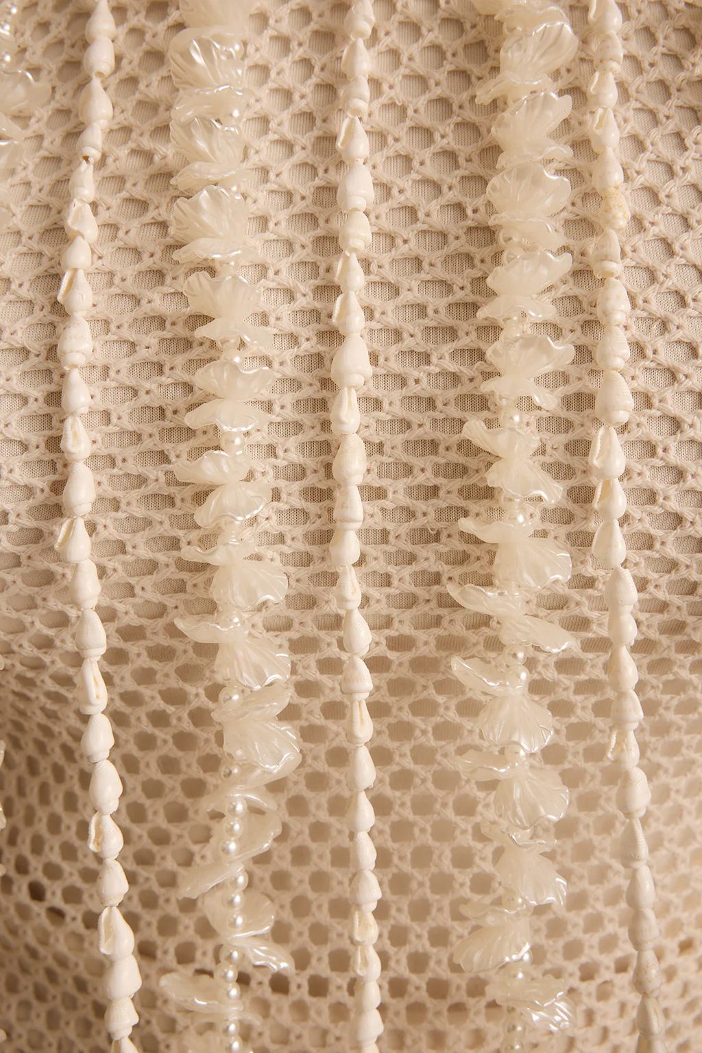 Daya Ivory Shell Embellished Halter Top - Image 8