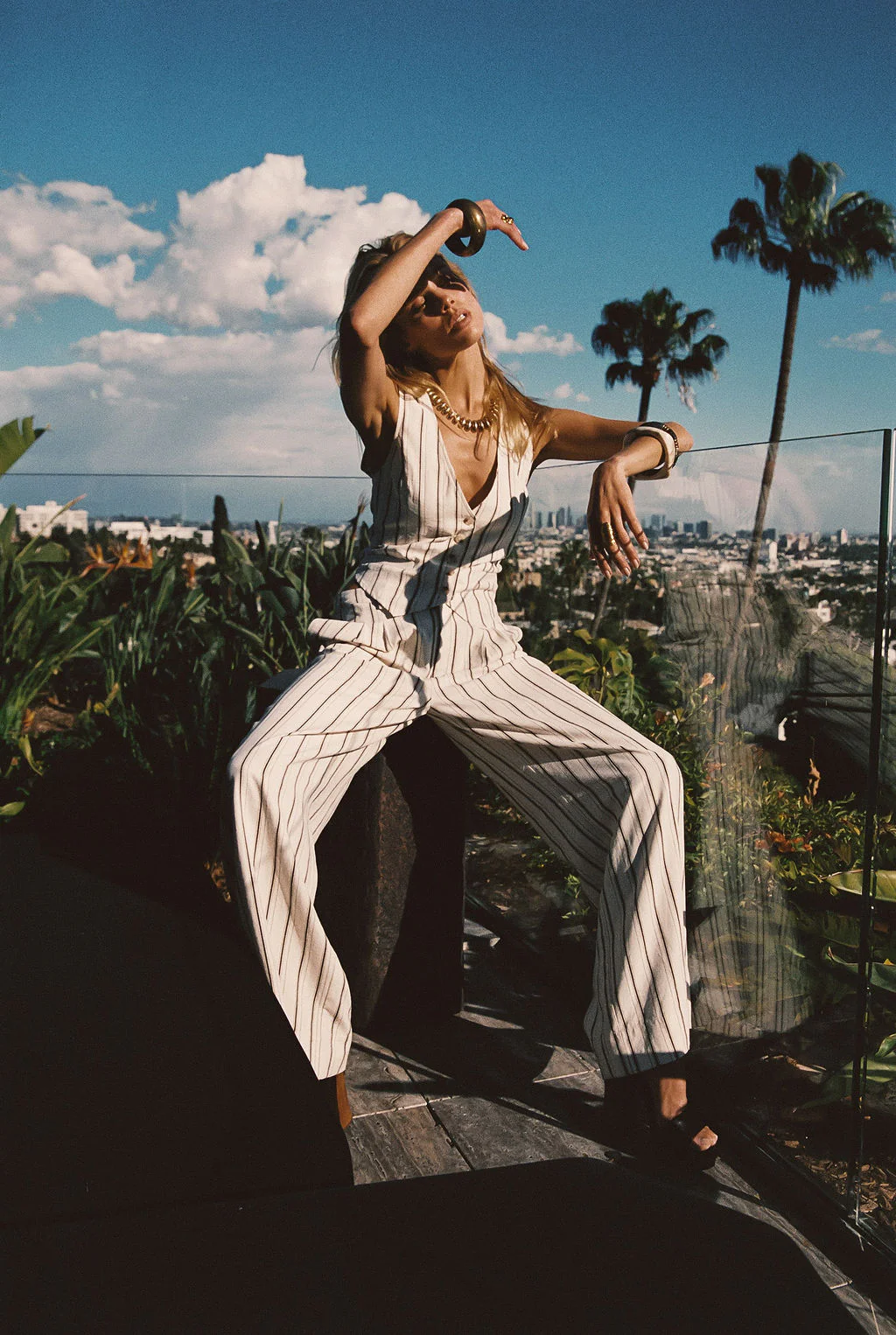 Diane White Striped Vest - Image 3