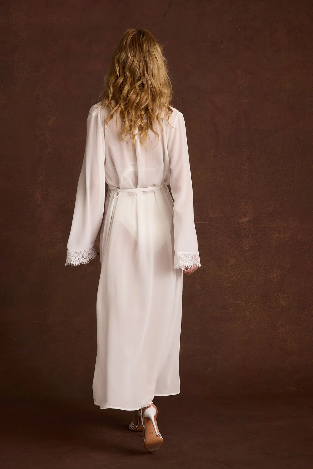 Dove White Bridal Robe - Image 3