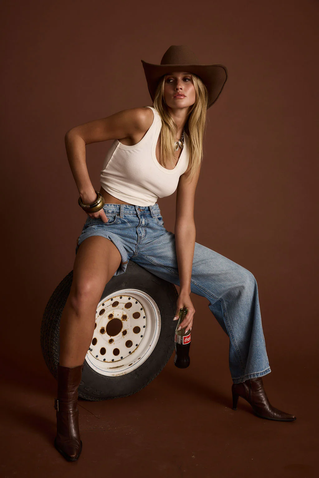 Eastwood Light One Legged Boyfriend Jeans - Image 6