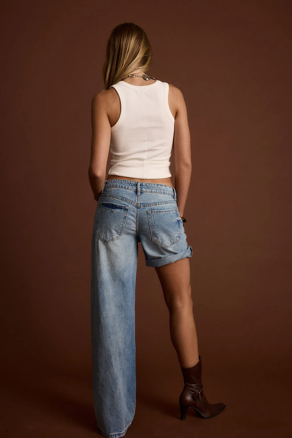 Eastwood Light One Legged Boyfriend Jeans - Image 7