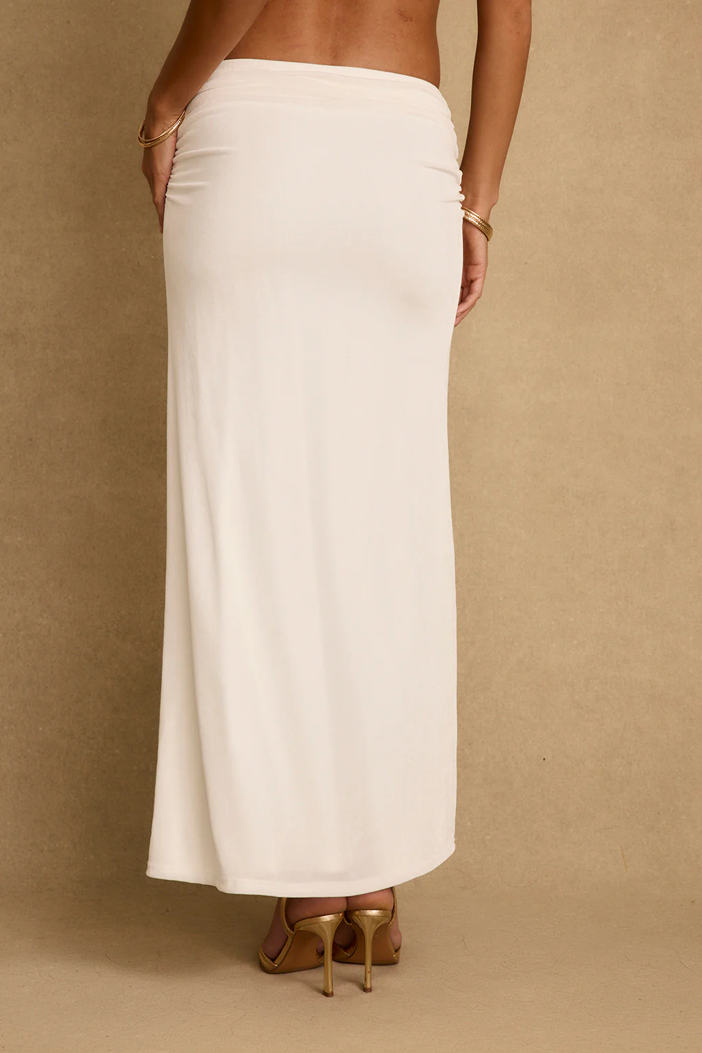 Emmeline White Maxi Skirt - Image 3