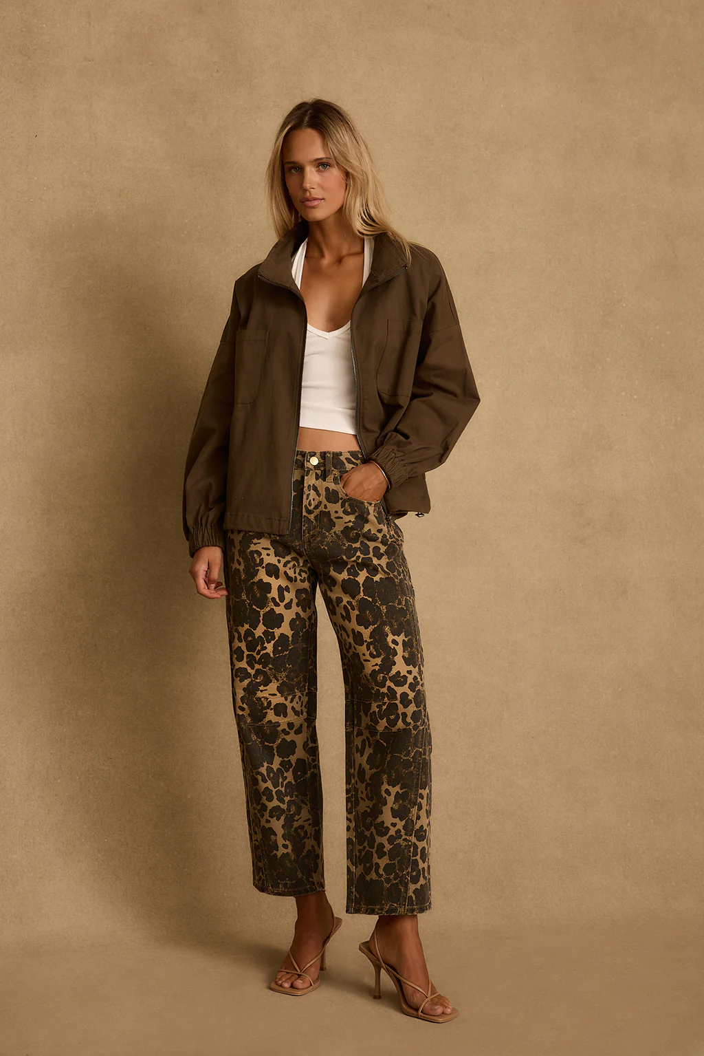 Fairfax Olive Canvas Relaxed Fit Utility Jacket - Image 6