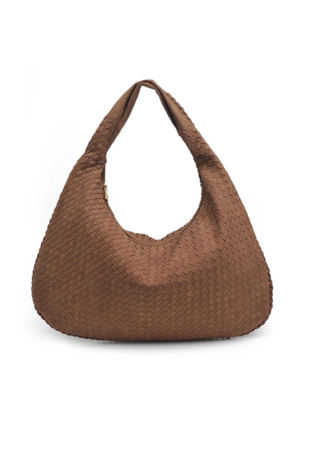 Faye Mocha Suede Hobo Bag - Image 2