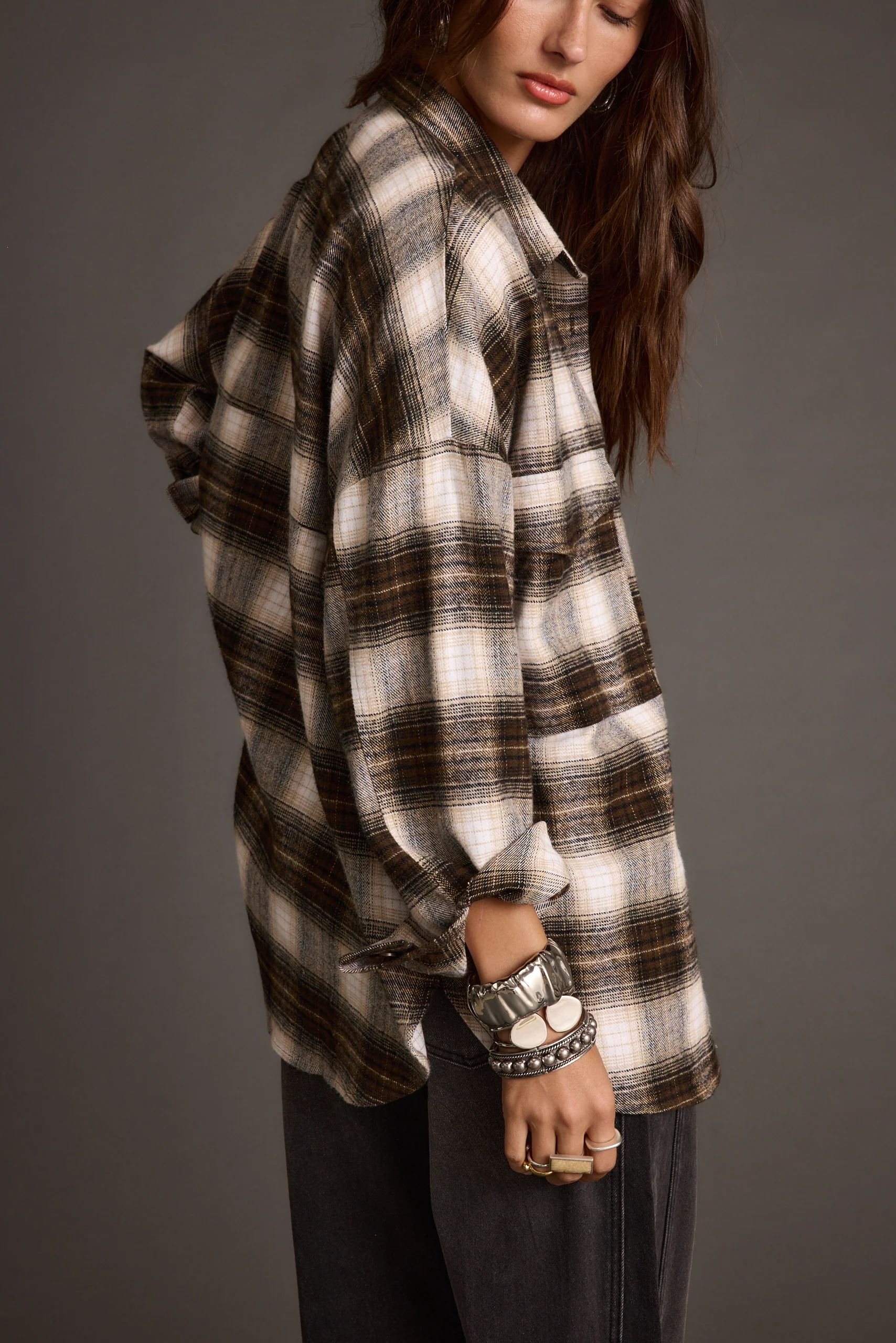 Fireside Espresso Plaid Flannel - Image 10