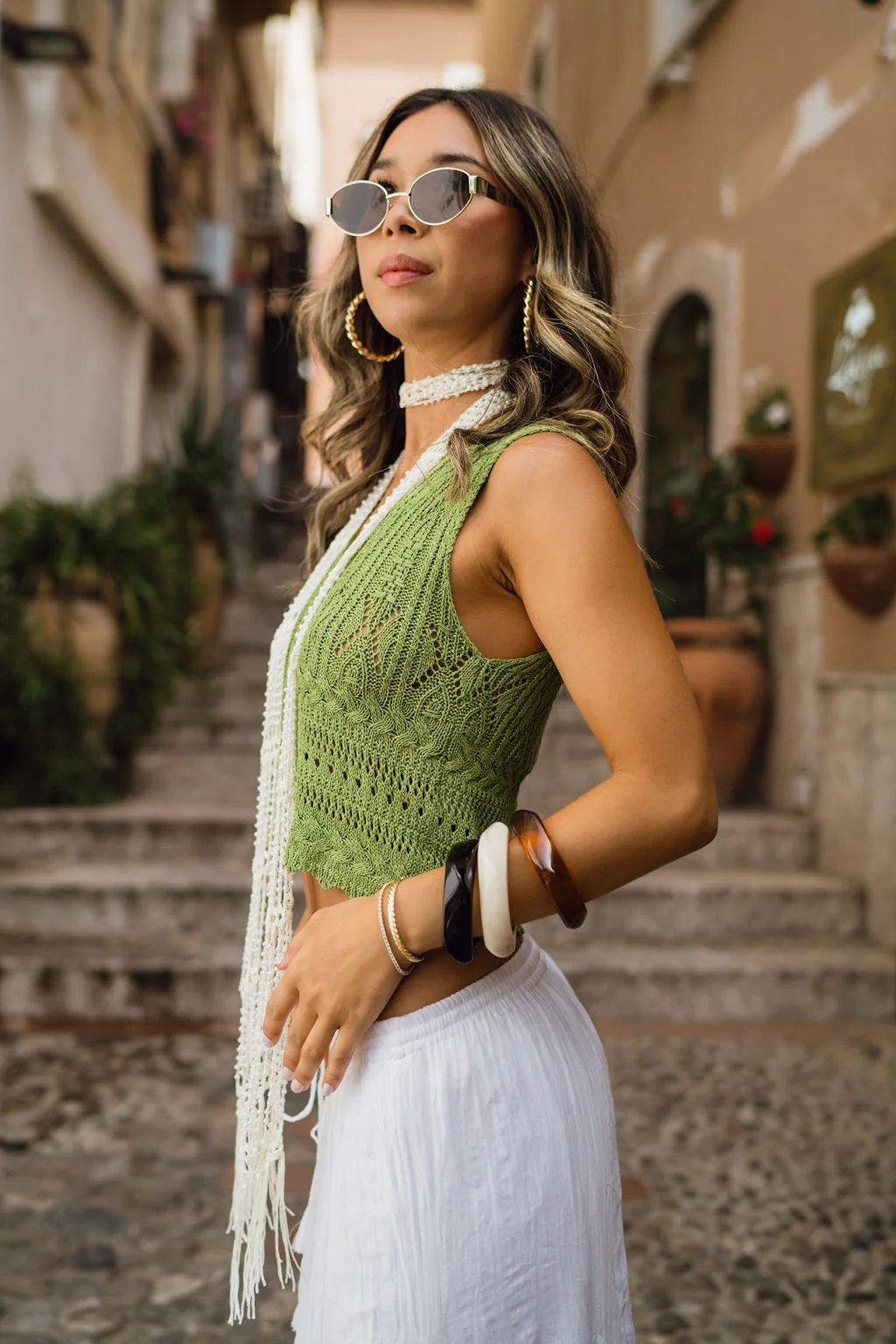 Gisela Moss Knit Tank Top - Image 6
