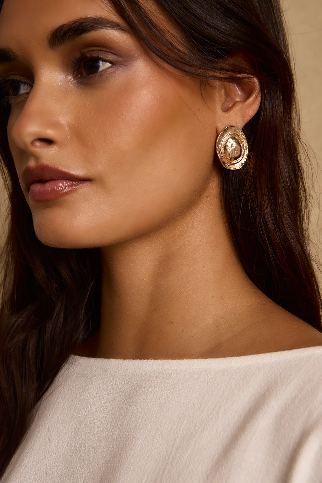 Golden Dune Coin Earrings - Image 3