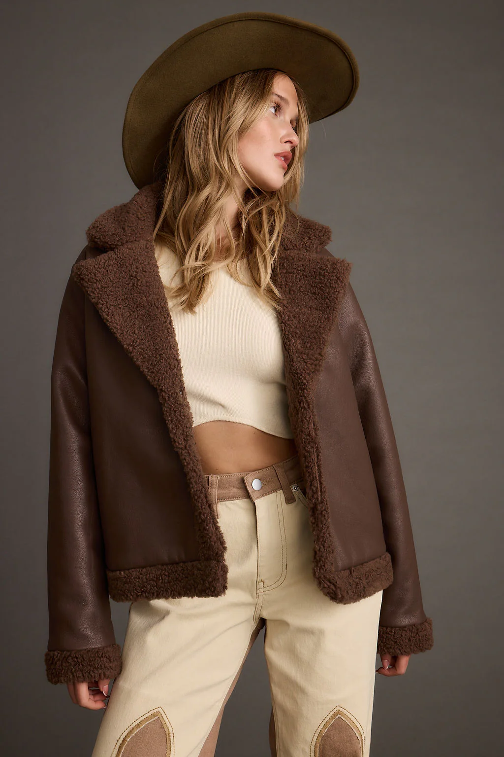 Great Falls Brown Sherpa Coat - Image 3