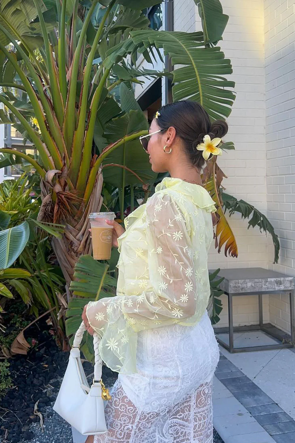 Guilliana Yellow Ruffle Blouse - Image 3