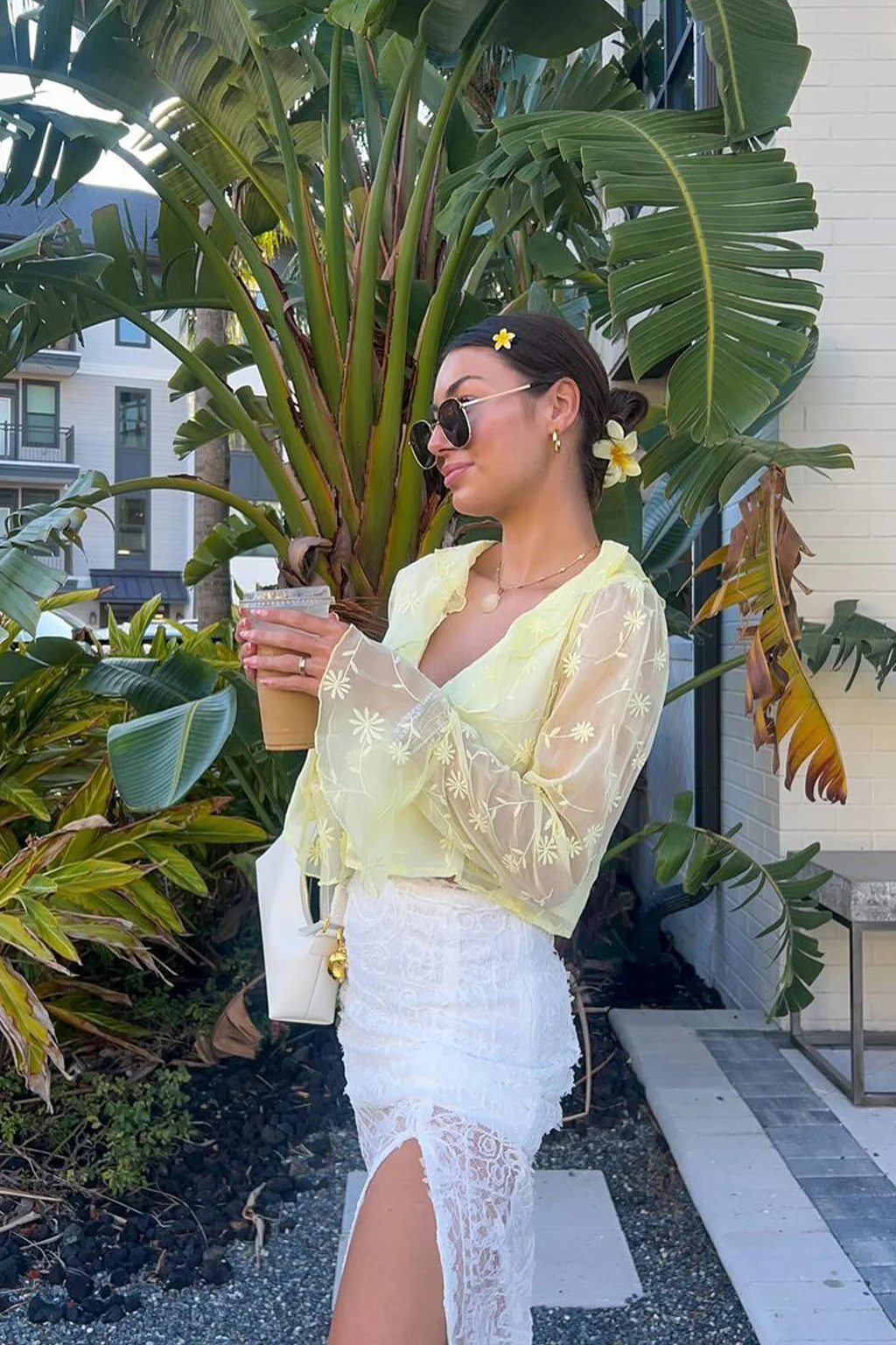 Guilliana Yellow Ruffle Blouse - Image 5
