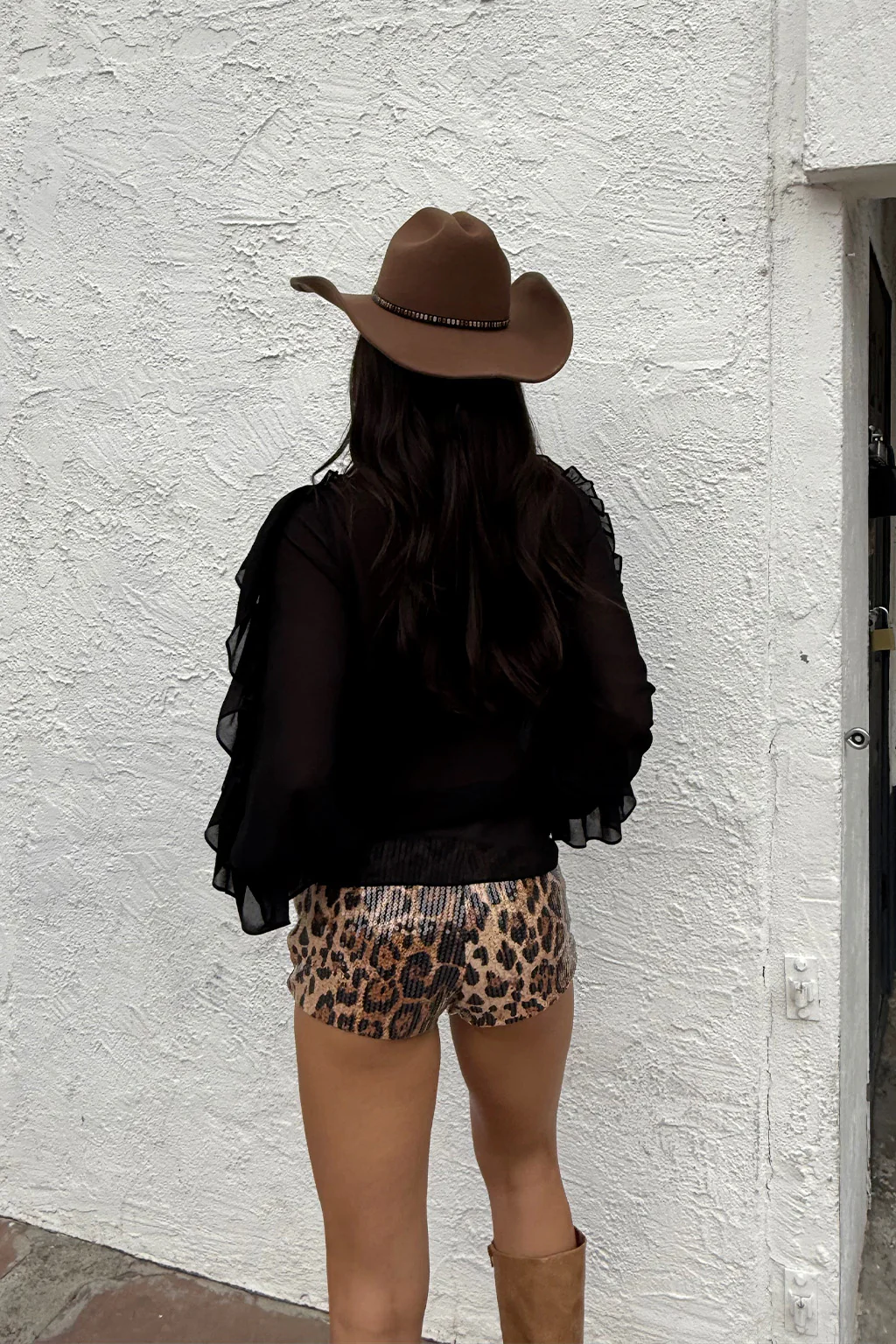 Harlow Black Ruffle Blouse - Image 5
