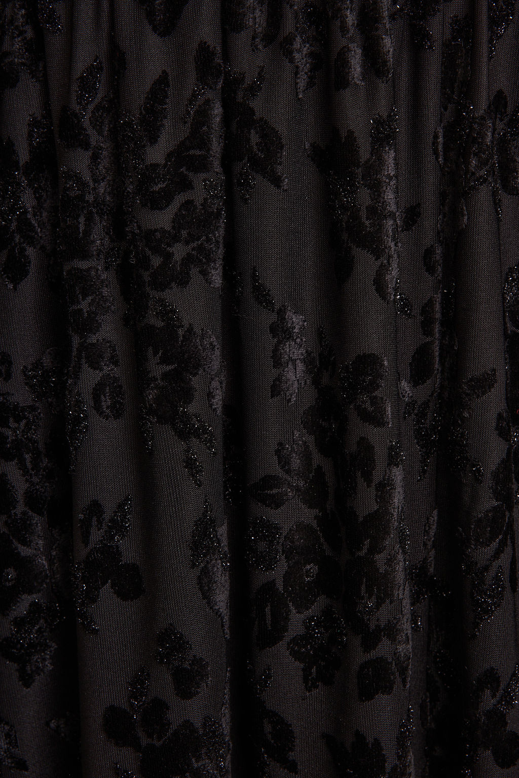 Hollow Black Burnout Halter Maxi Dress - Image 9