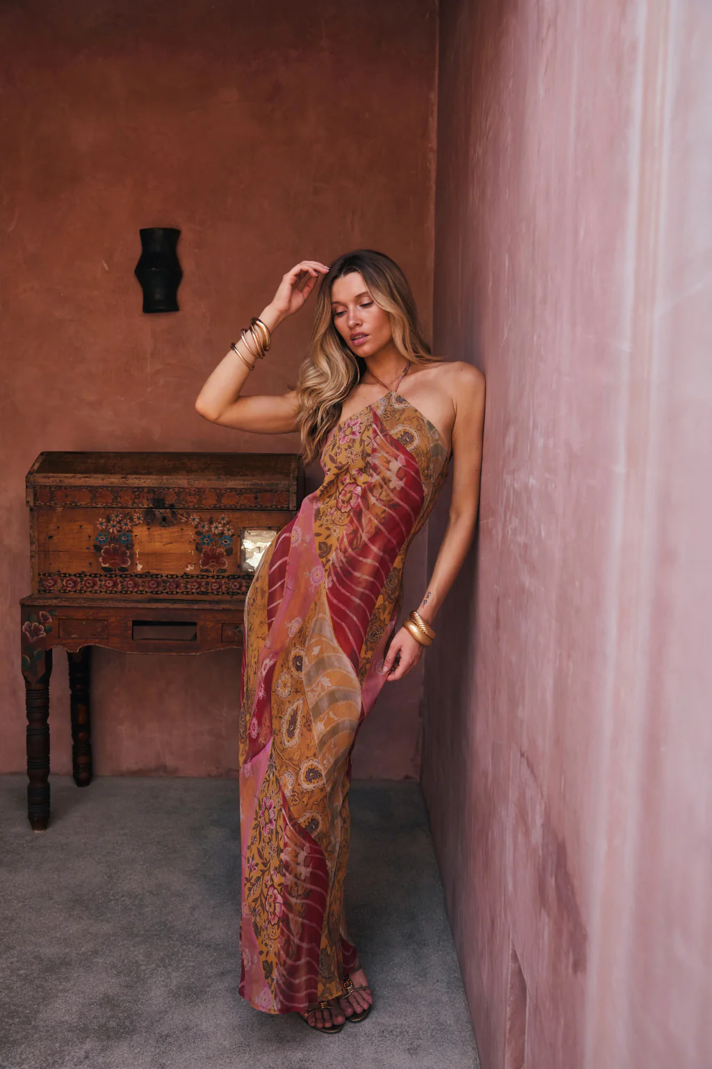 Isabella Patchwork Maxi Dress - Image 6