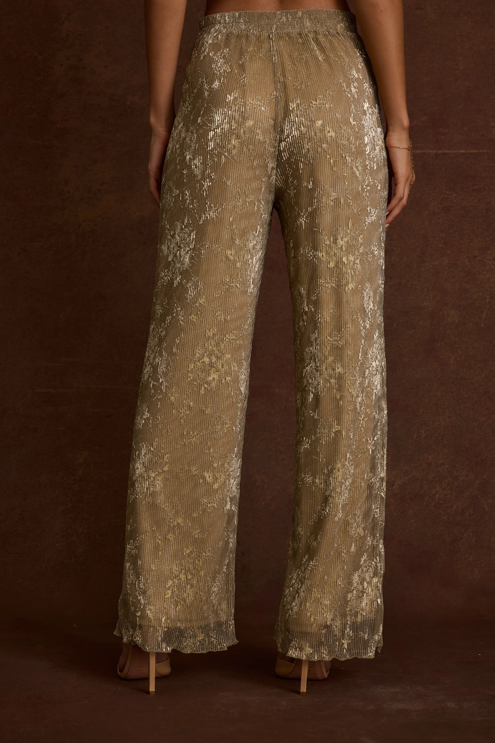 Kaia Gold Metallic Pant - Image 8