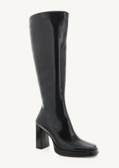 Billini Lorelai Black Semi Patent Boot - Image 8