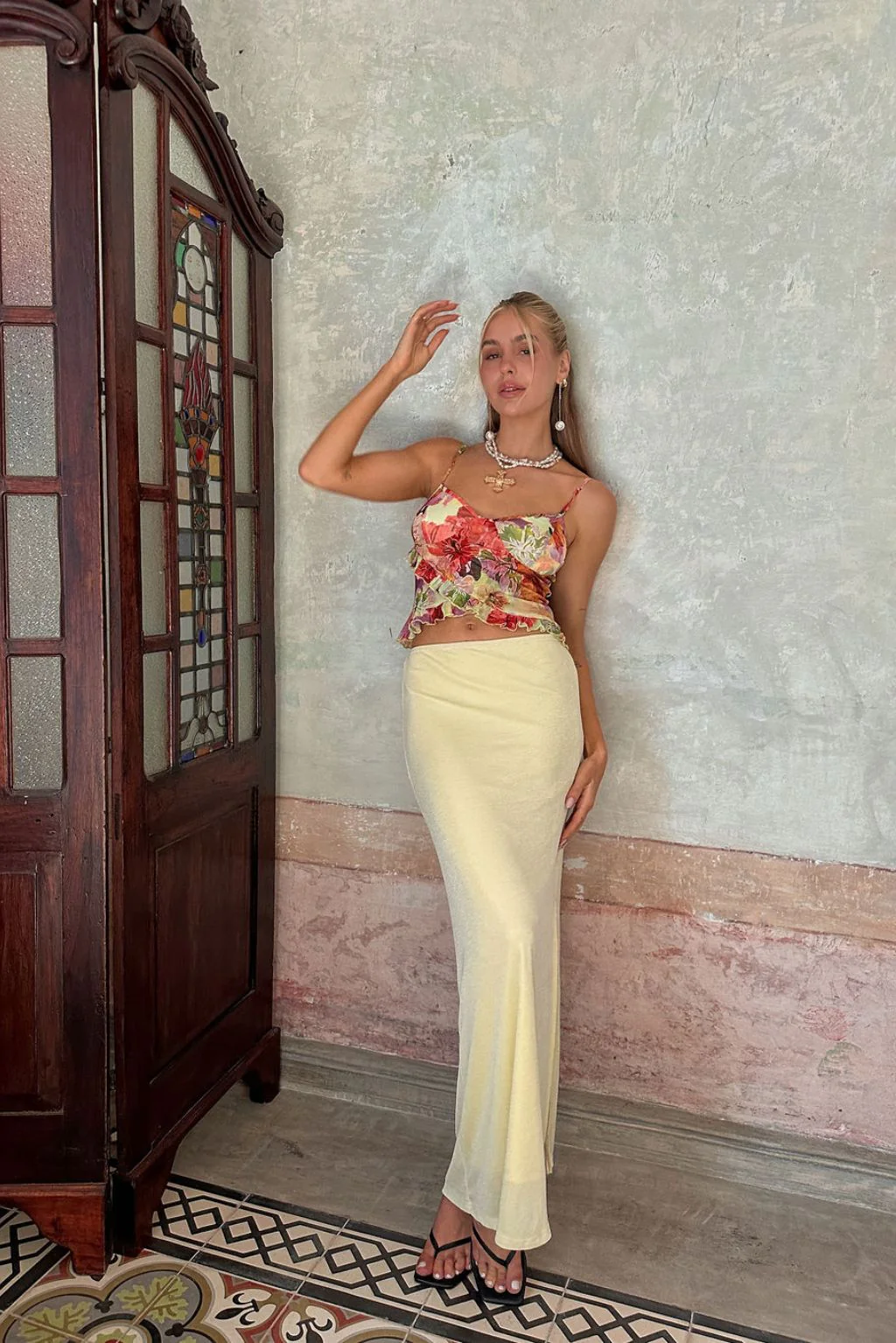Maldives Baby Yellow Maxi Skirt - Image 4