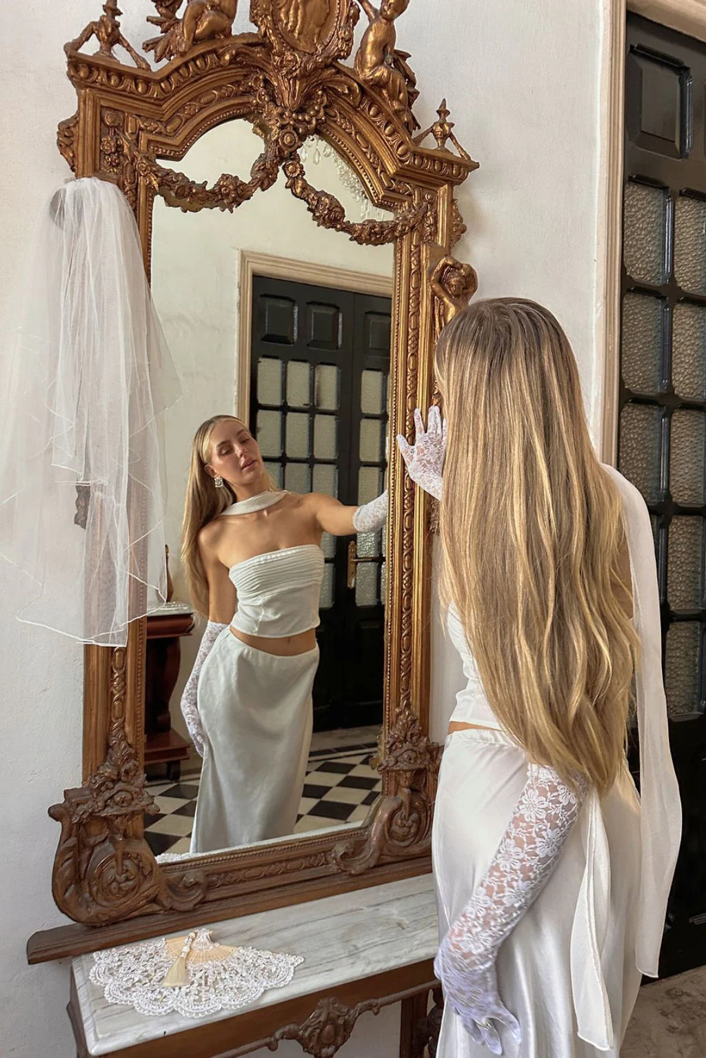 Mallorca White Strapless Top - Image 10
