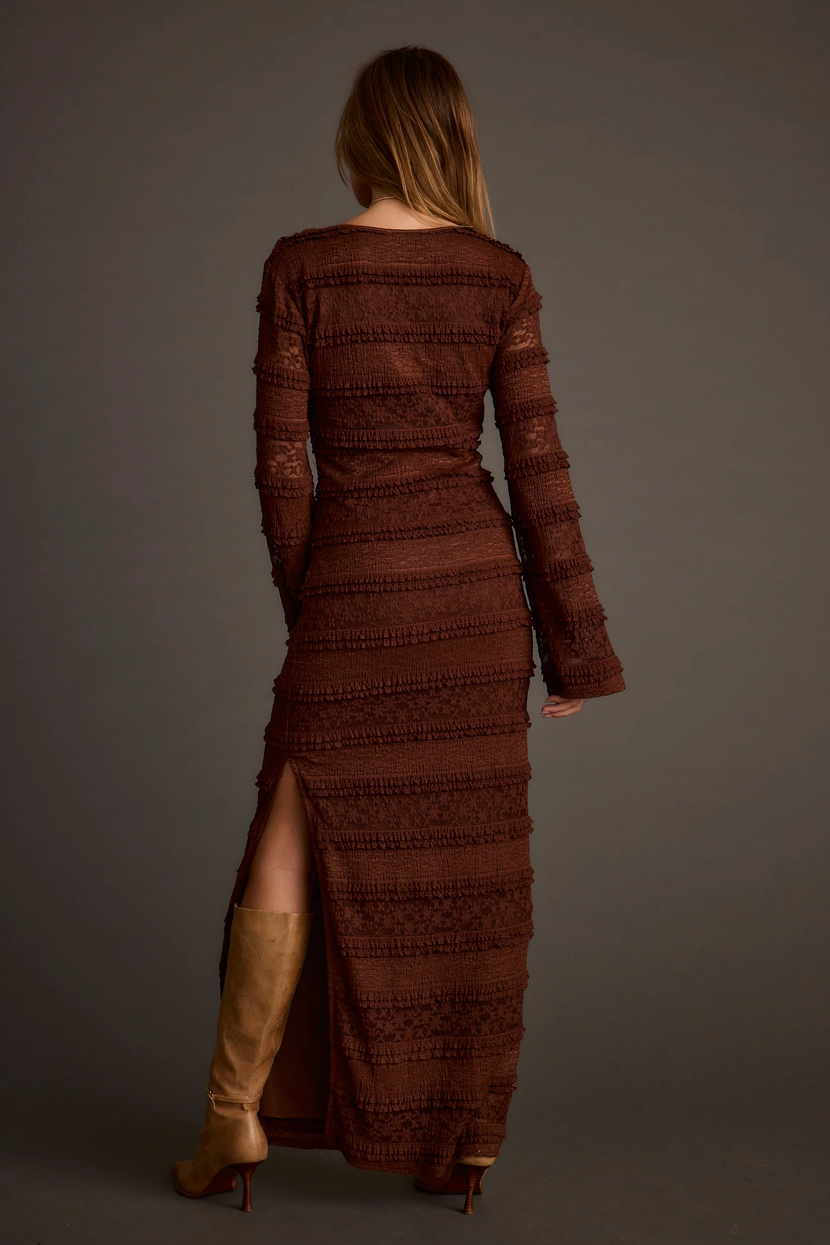 Melrose Espresso Maxi Dress - Image 2