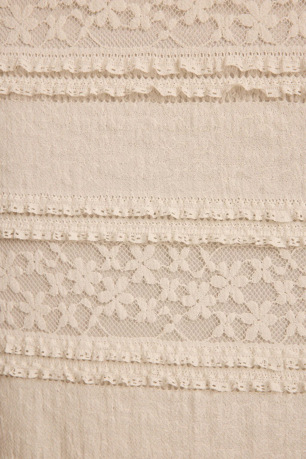 Melrose Ivory Long Sleeve Lace Maxi Dress - Image 6