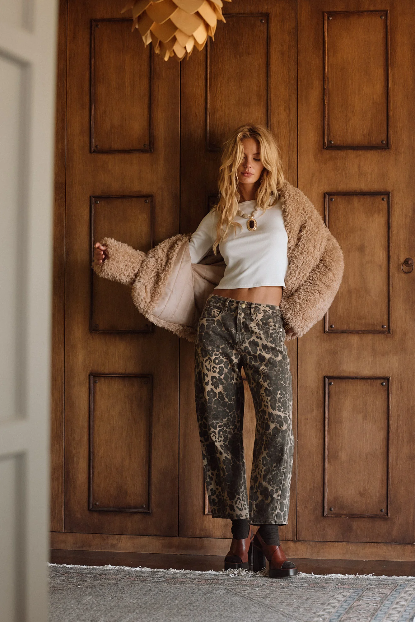 Muse Leopard Barrel Jeans - Image 6