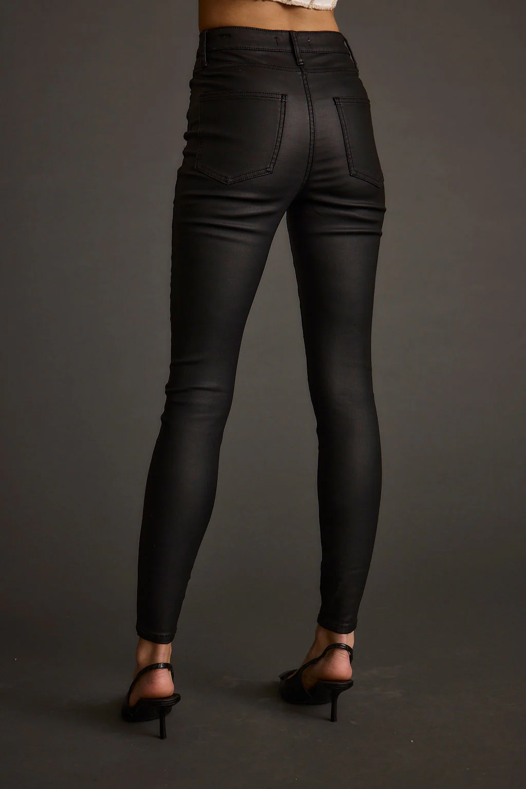 Nixon Black Coated Pants - Image 8