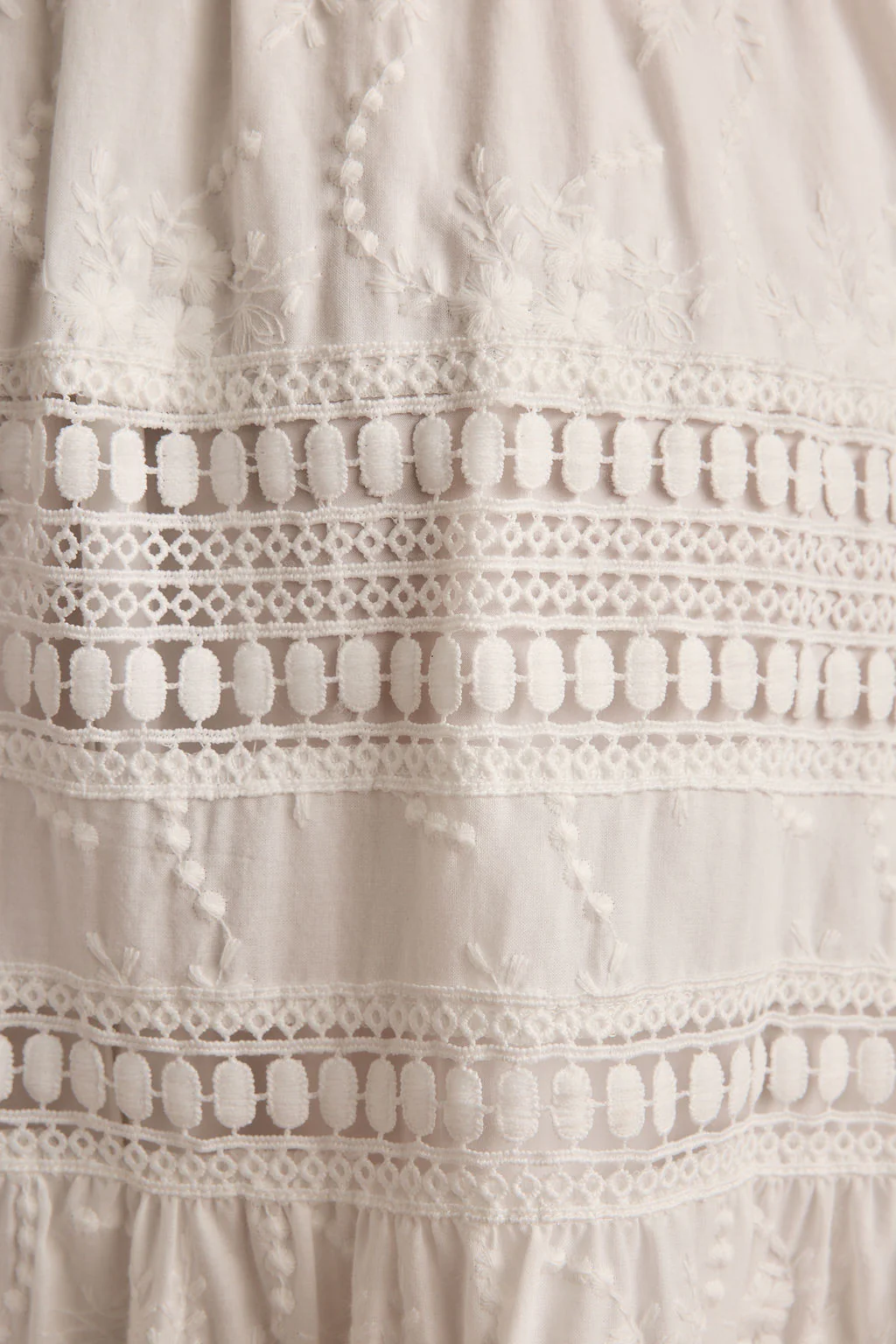 Nomad White Embroidered Maxi Skirt - Image 8