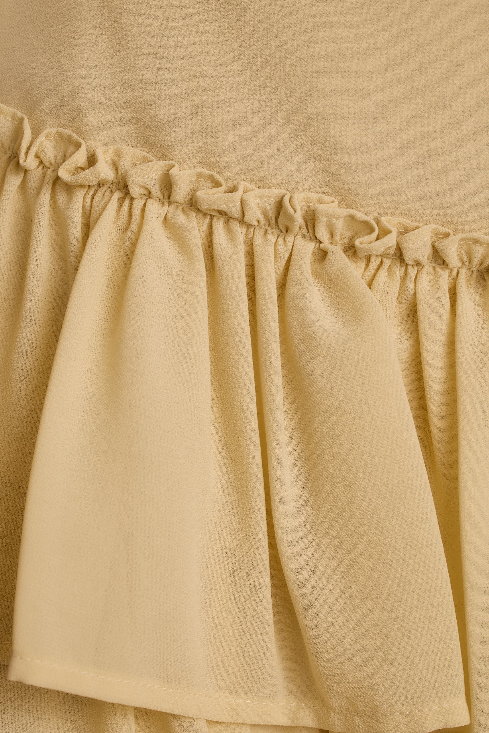 Panama Baby Yellow Chiffon Mini Skirt - Image 6