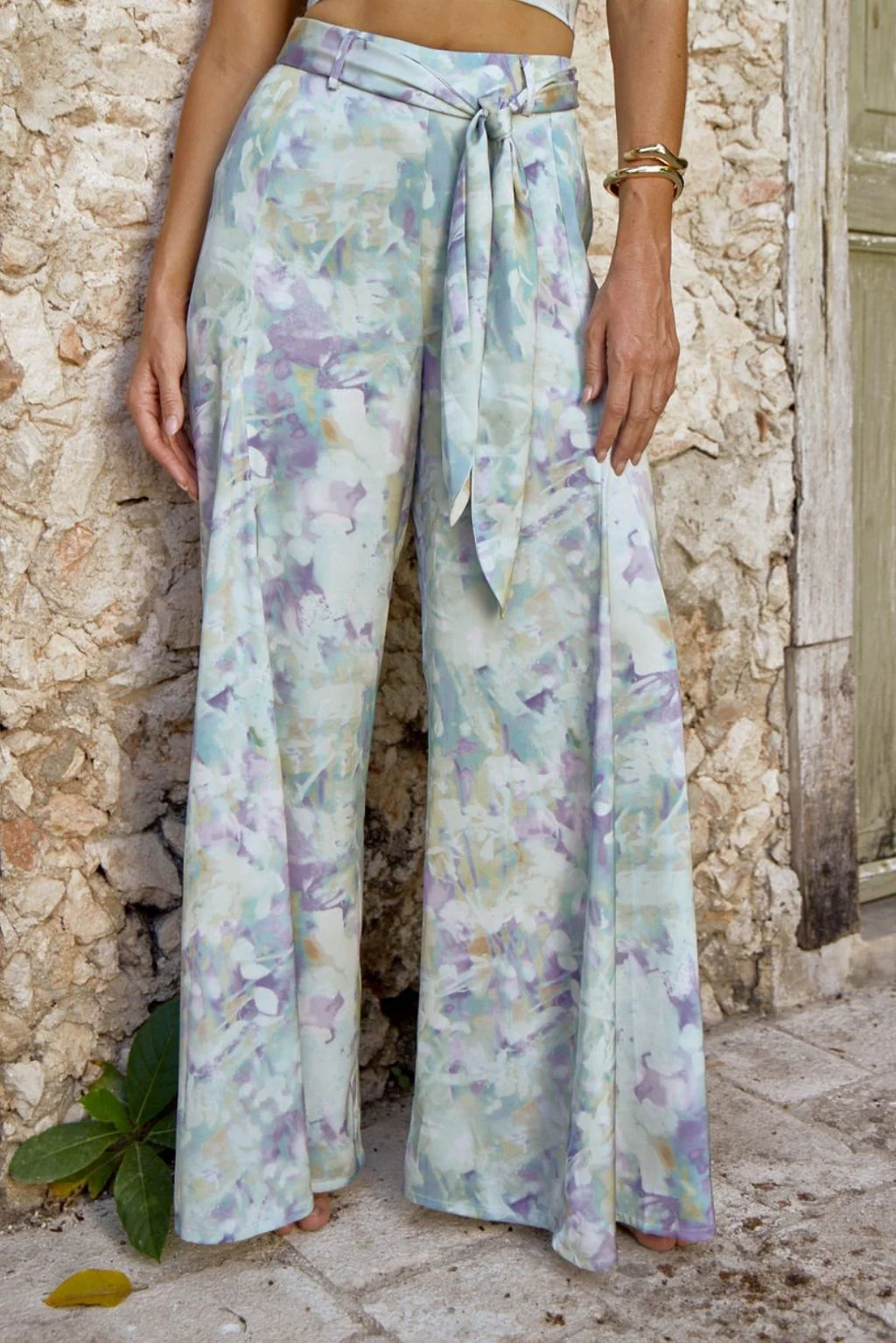 Picasso Blue Abstract Pants - Image 9